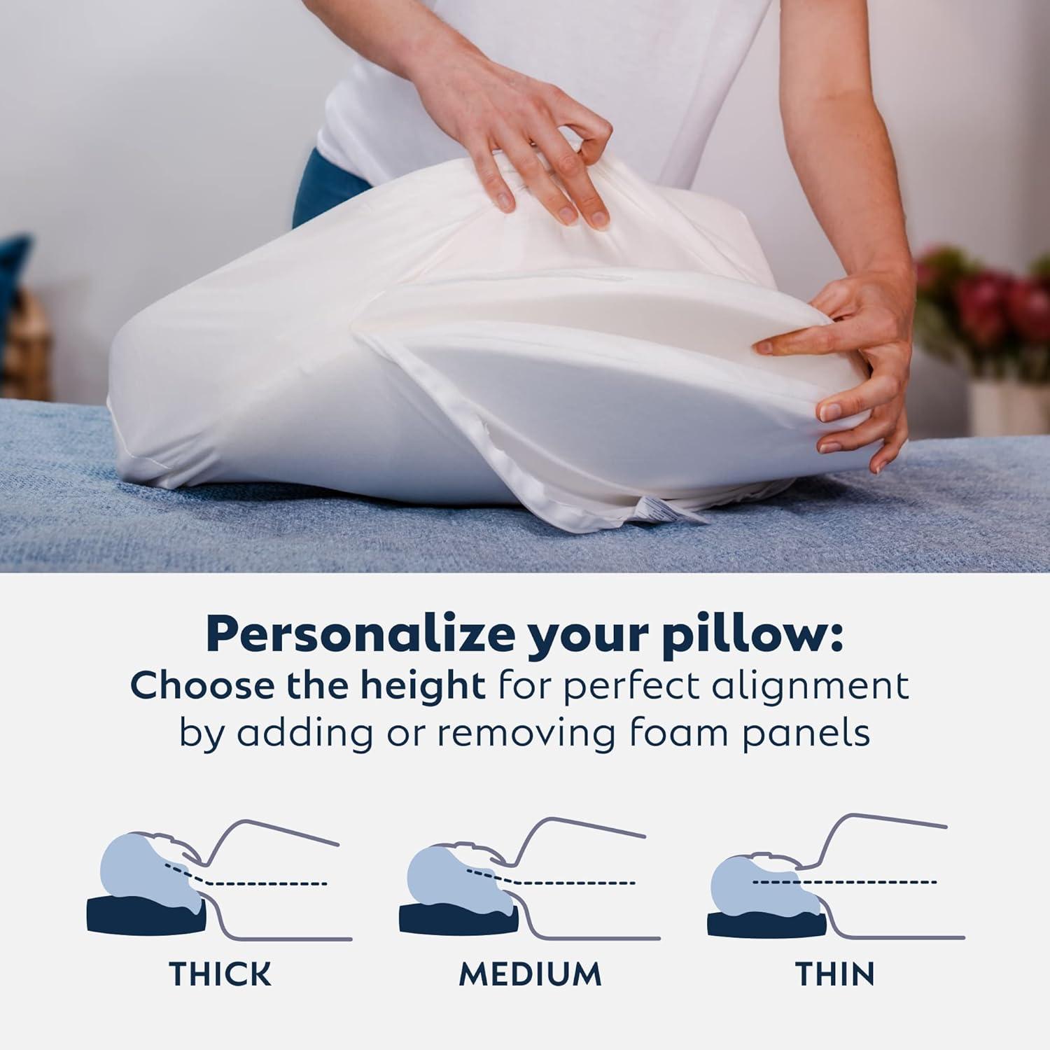 PureComfort Adult Side Sleeping Standard CPAP Bed Pillow, Supportive, 1 Pack