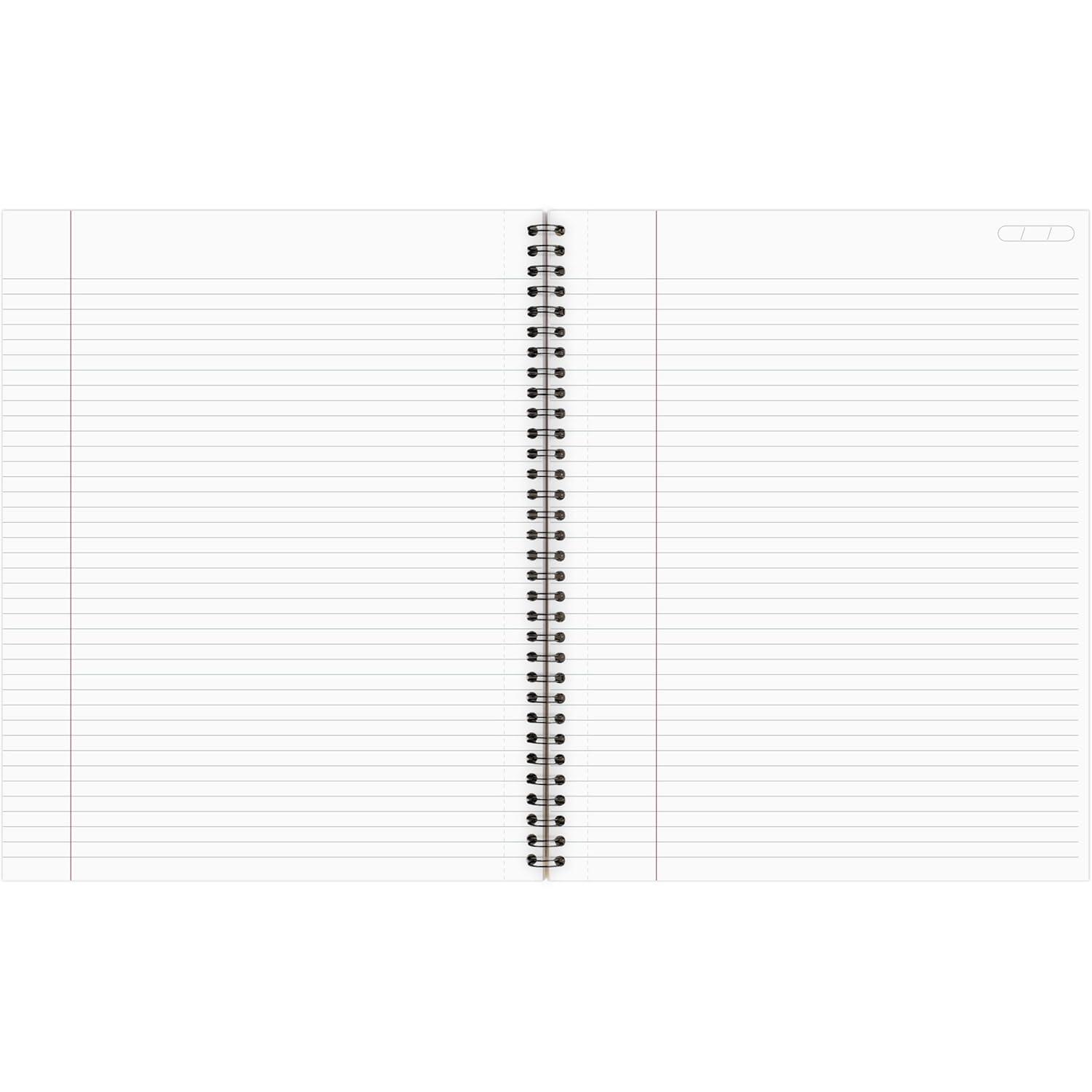 Cambridge Wirebound Business Notebook, Legal Ruled, 8.25" x 11", 80 Sheets, Gray