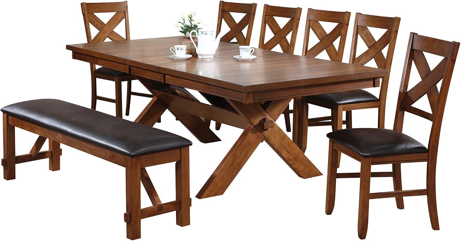 ACME Apollo Dining Table, Walnut (Chairs Separately)