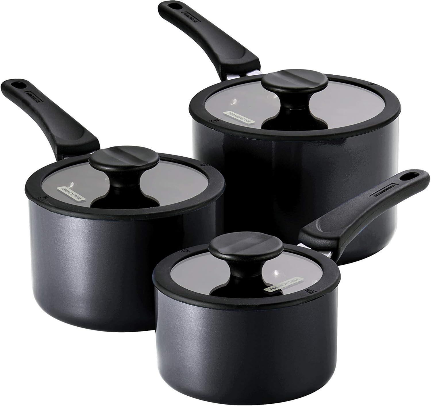 Tramontina Aluminum Non Stick Sauce Pan 6 Pc Nesting Set