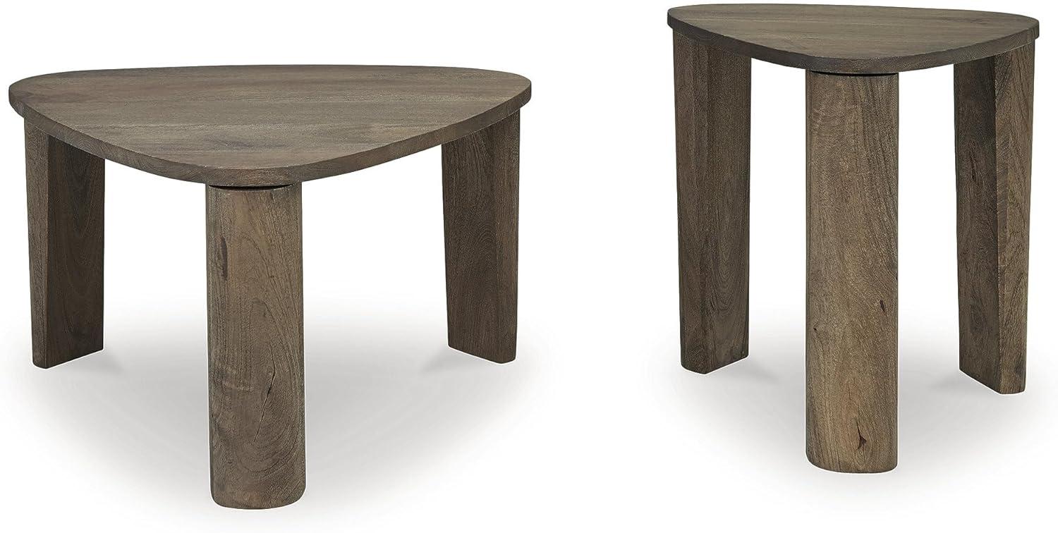 Signature Design by Ashley Reidport Accent Coffee Table (Set of 2), Grayish Brown