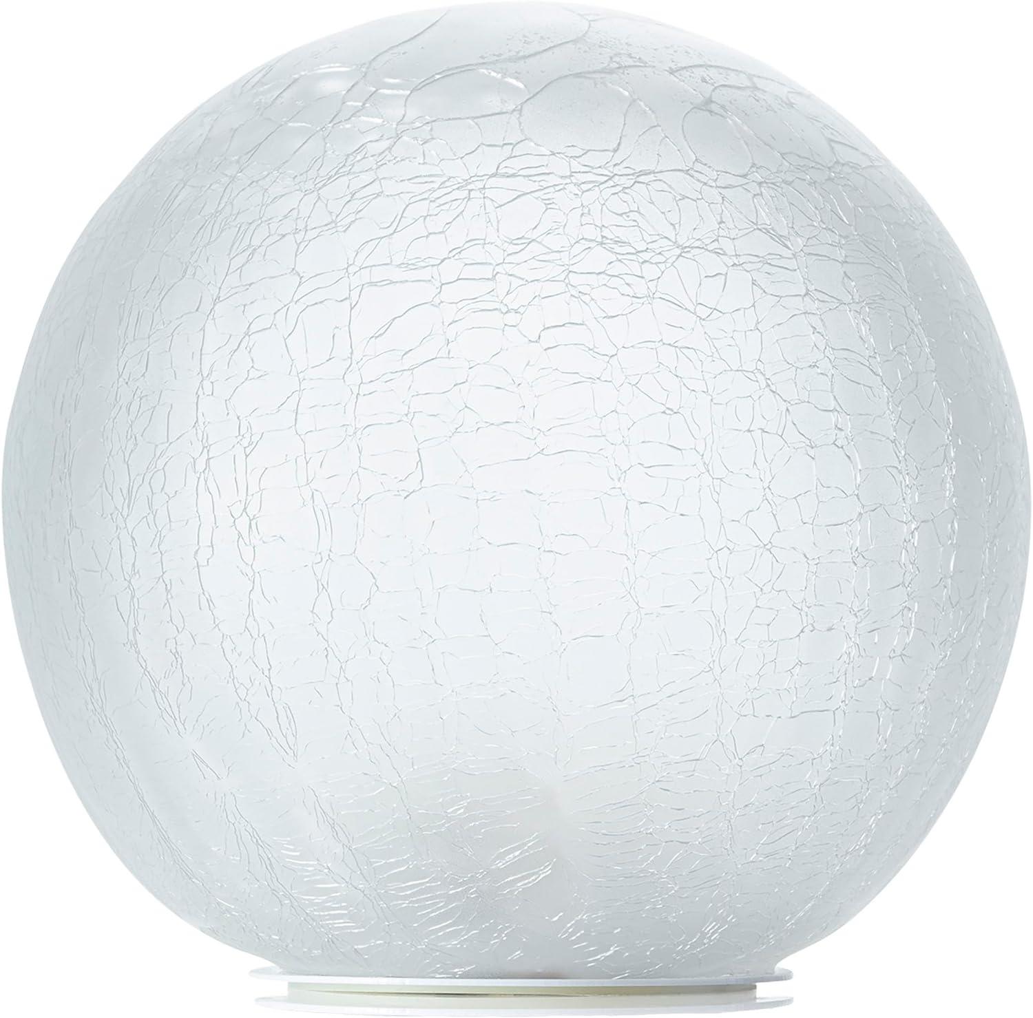 Luminous 7" White Glass LED Gazing Globe for Indoor/Outdoor Decor