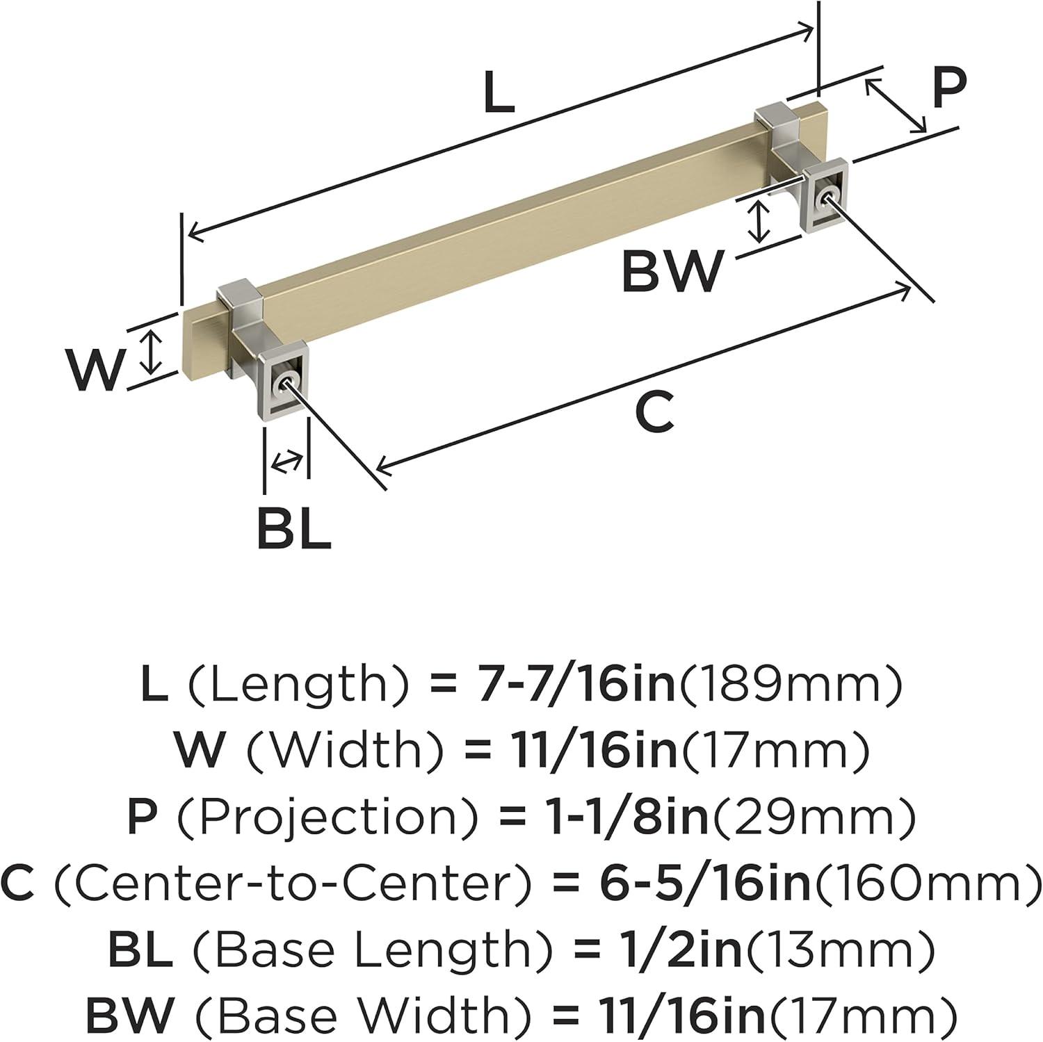 Amerock Overton Split Finish Cabinet or Drawer Pull