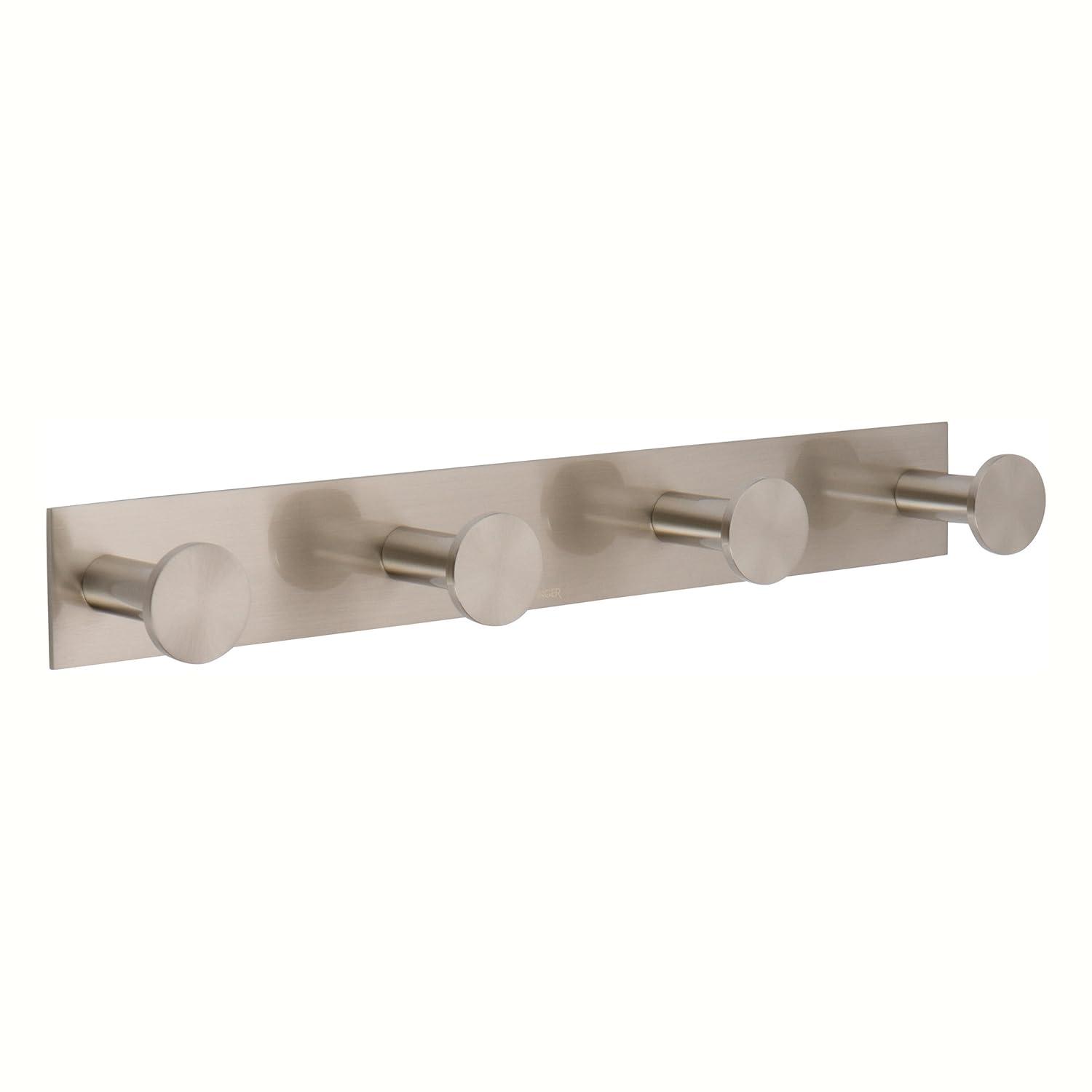 Satin Nickel Quadruple Robe and Towel Hook