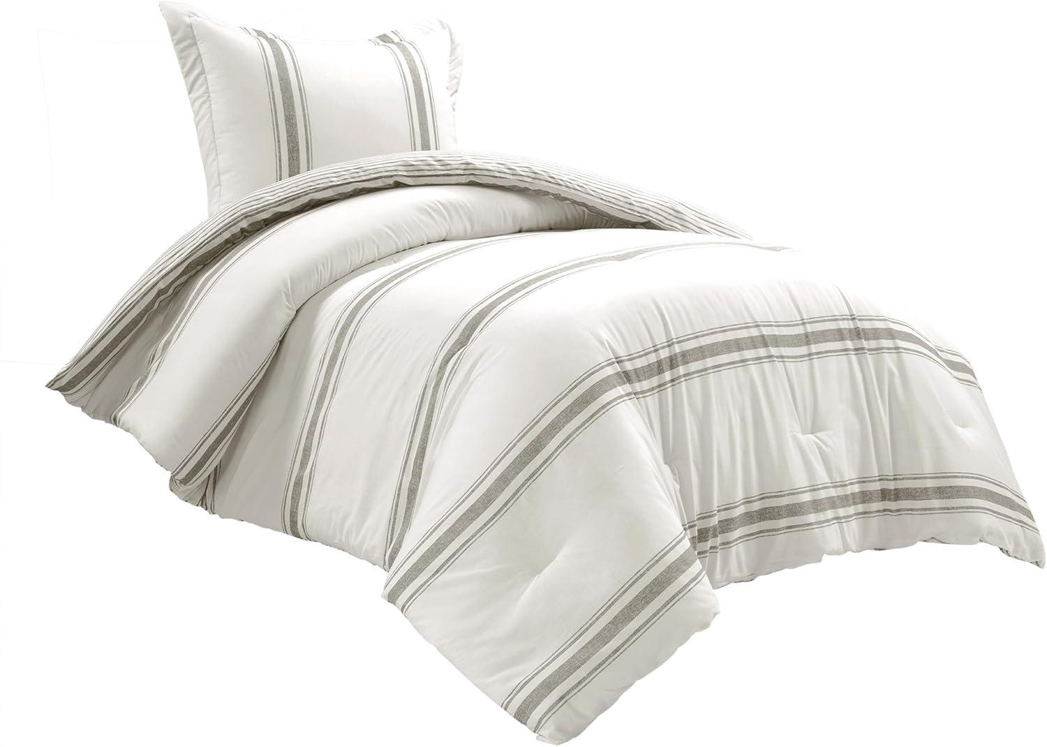 Farmhouse Standard Cotton Reversible Comforter Set