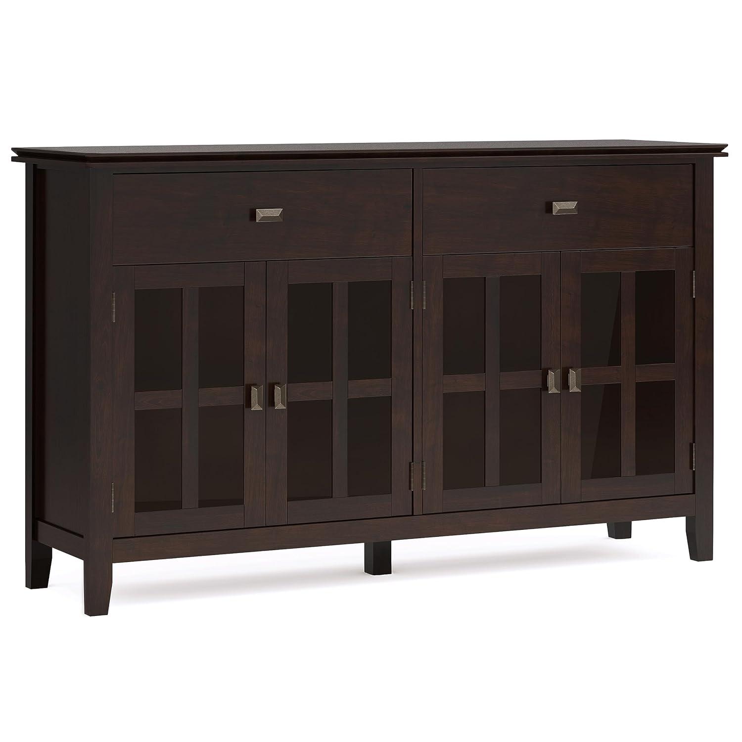 Simpli Home Artisan Large 4 Door Sideboard Buffet