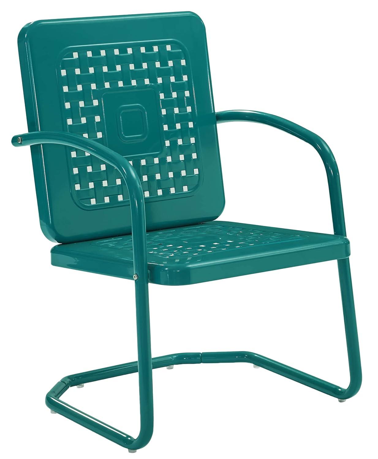 Kutcher Powder Coated Steel Outdoor Lounge Chair