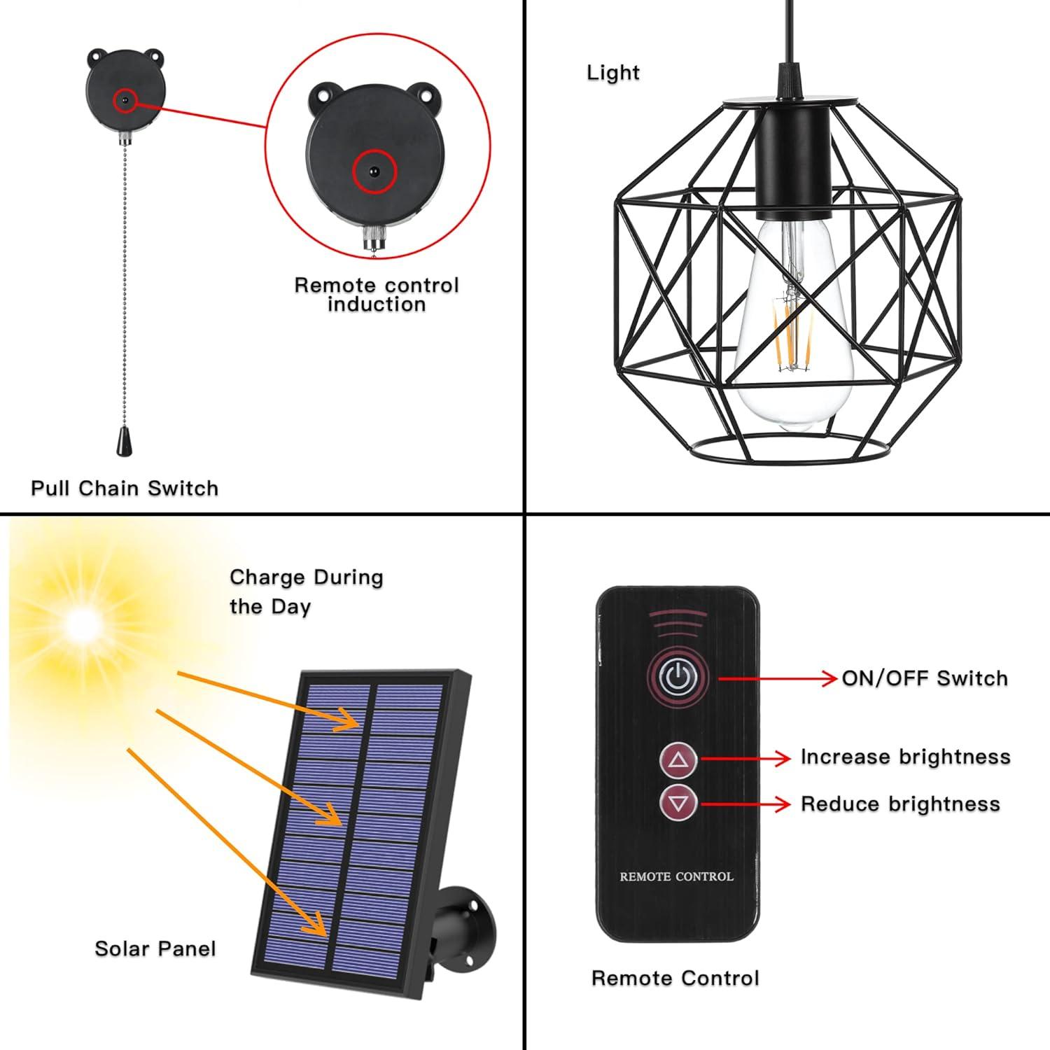 MEIHONG Solar Spot Light Outdoor, Waterproof Solar LED Landscape Lights Dusk to Dawn, 2-in-1 Solar Spotlight Solar Powered Accent Lights for Garden Porch Walkway Patio (1 Pack)