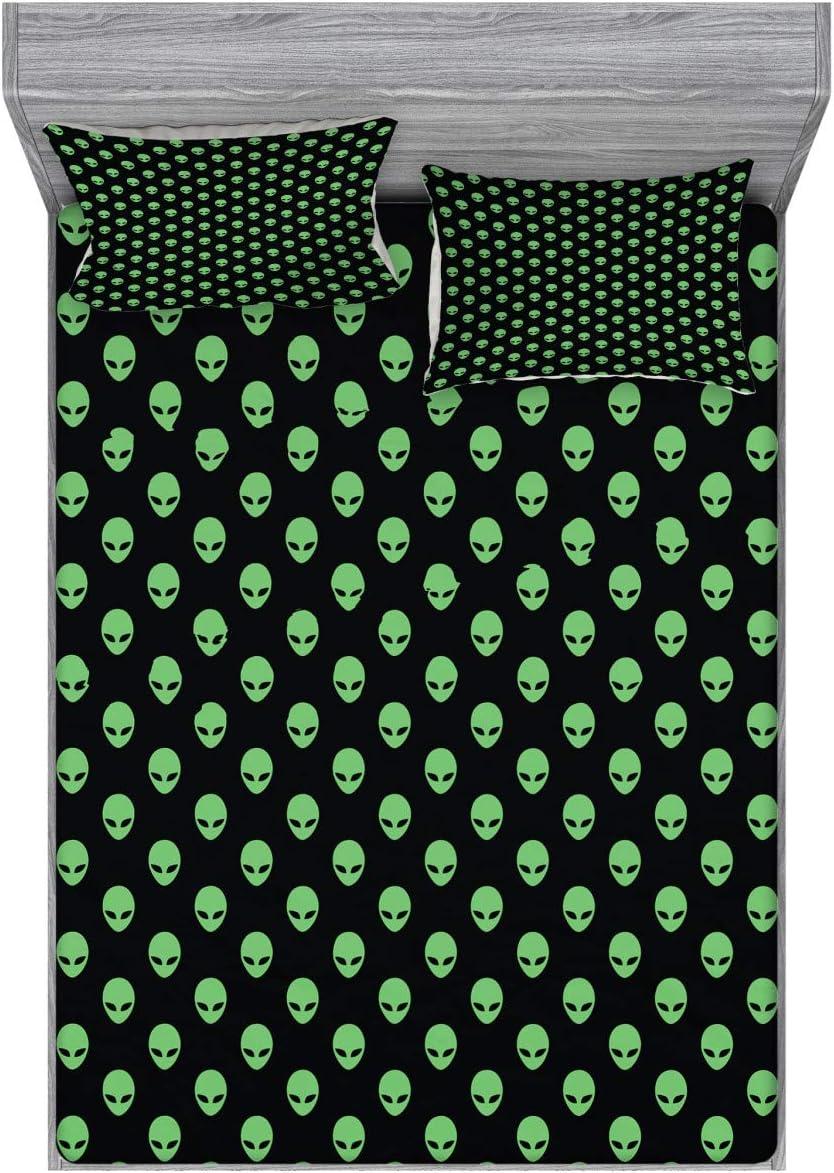 Ambesonne Alien Microfiber Sheet Set