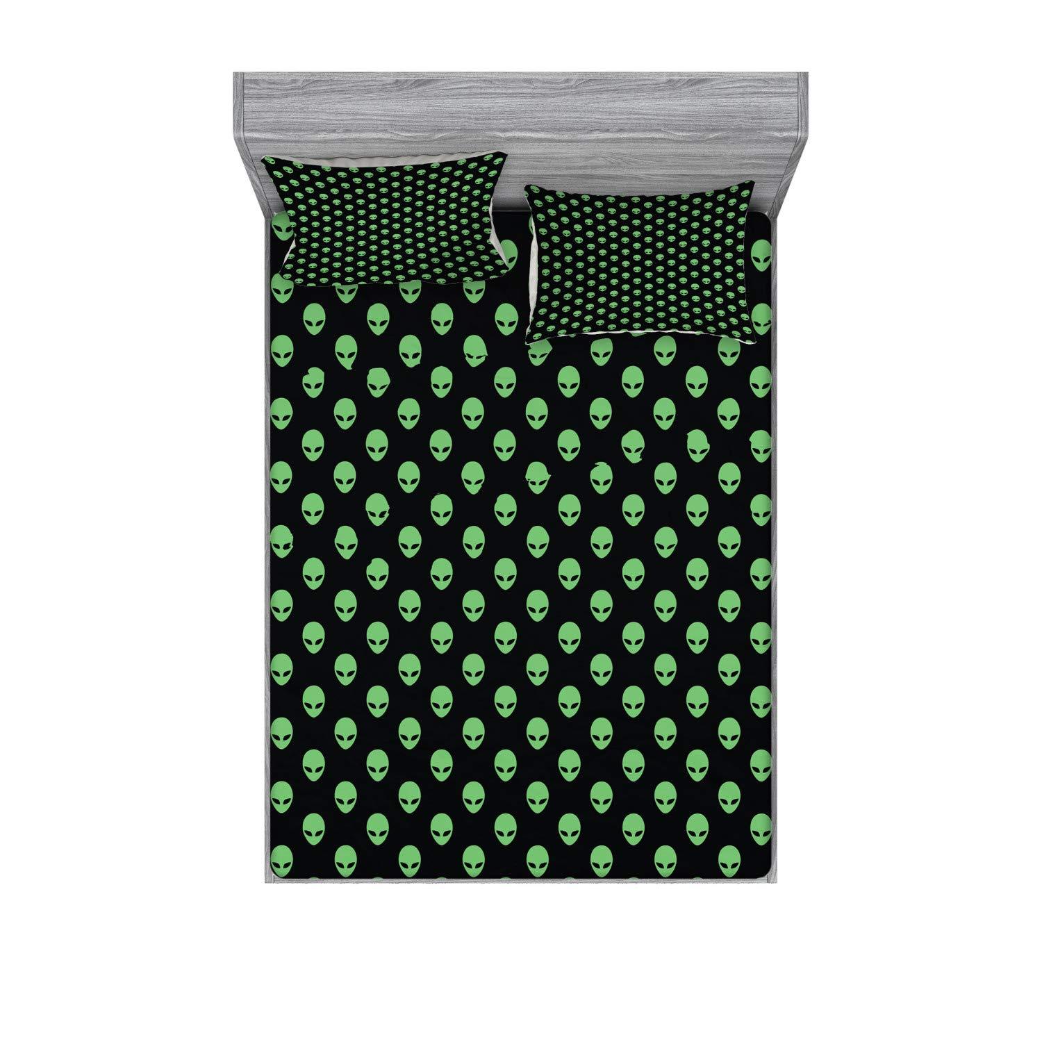 Ambesonne Alien Microfiber Sheet Set