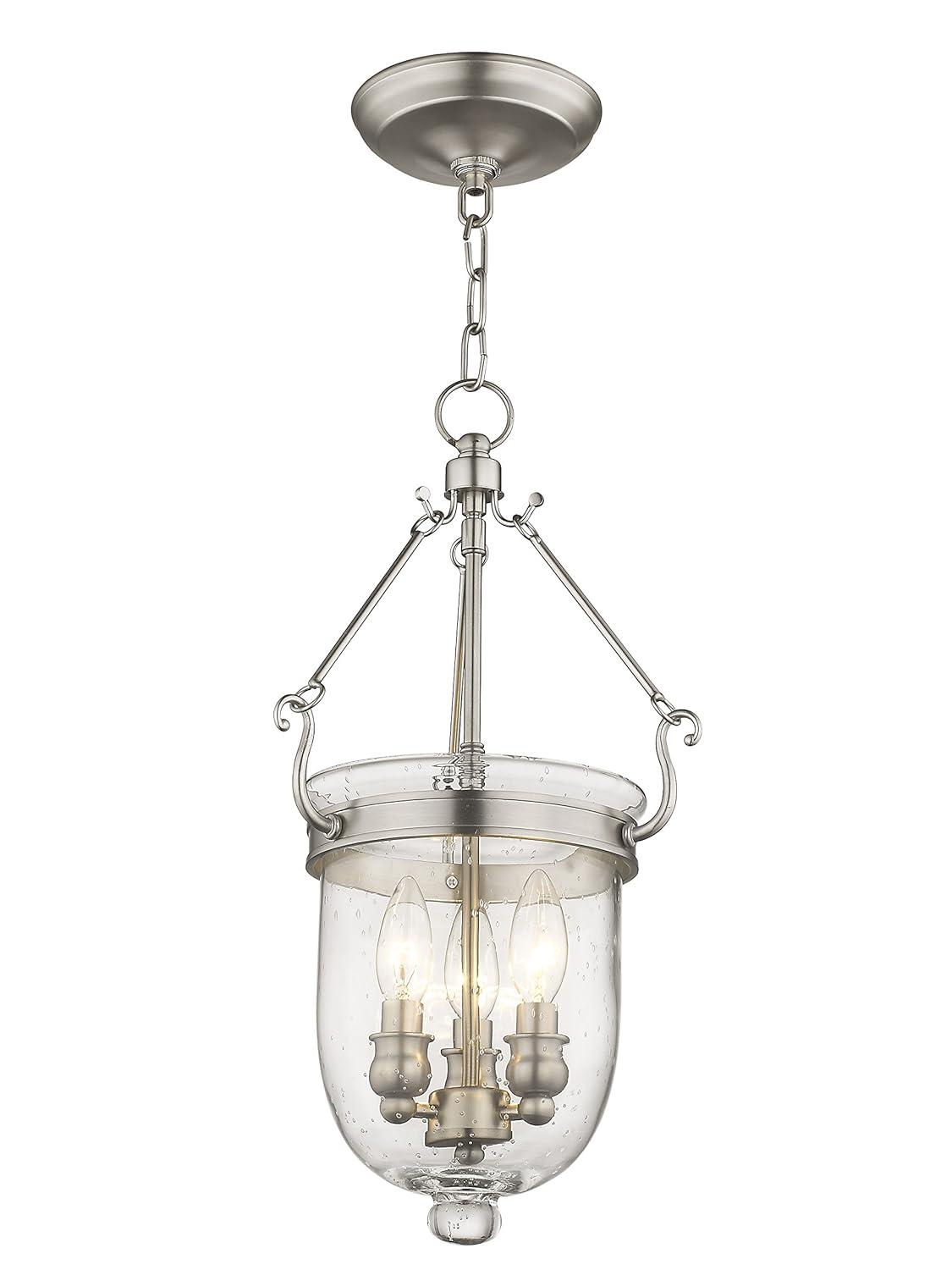 Livex Lighting Jefferson 3 - Light Chandelier in  Brushed Nickel