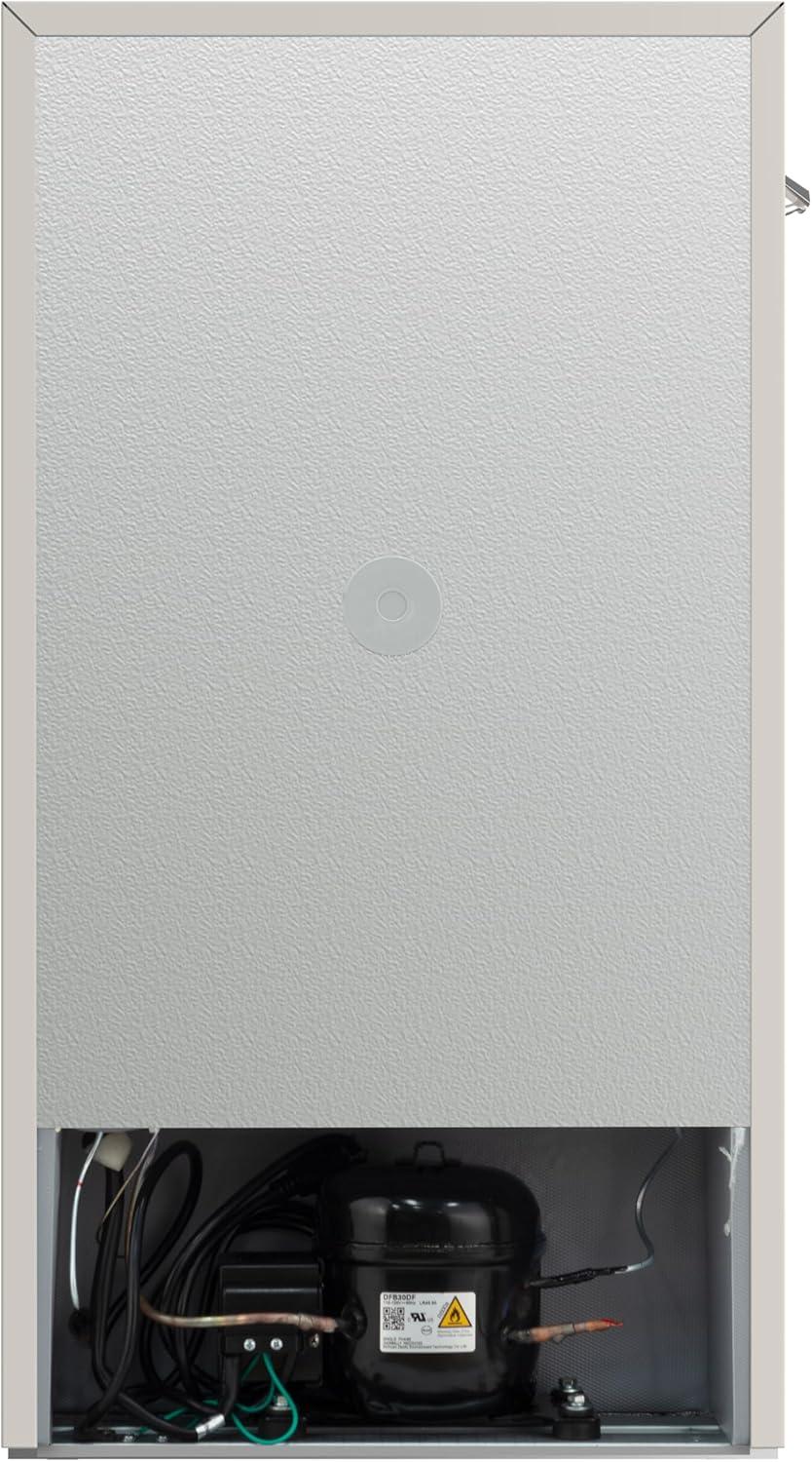 Frigidaire 3.2 cu ft 2 Door Retro Fridge w Side Bottle Opener Cream: Compact Mini Refrigerator, Model EFR840-CREAM