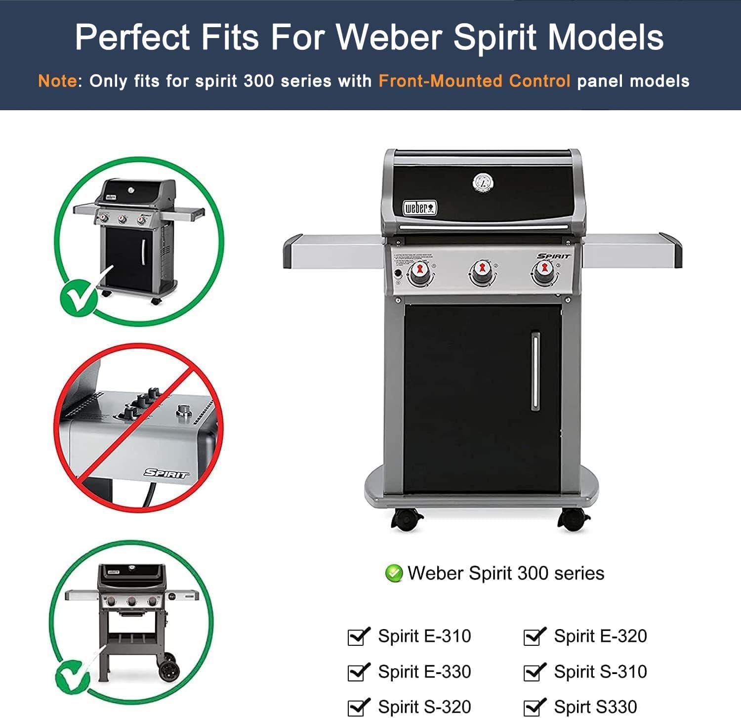 Weber Weber Replacement Flavorizer Bars, 17.5", For Genesis 300 Series (front-mounted Control Panel), Porcelain-enameled Steel (Set of 5)