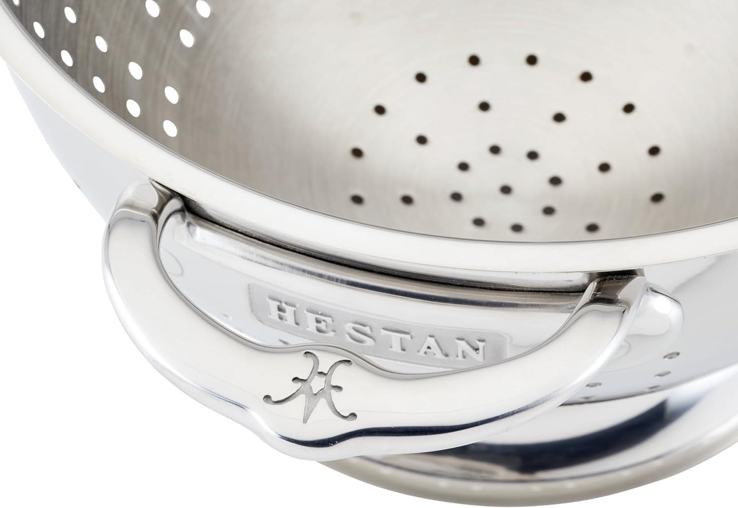 3-Quart Silver Stainless Steel Colander with Handles