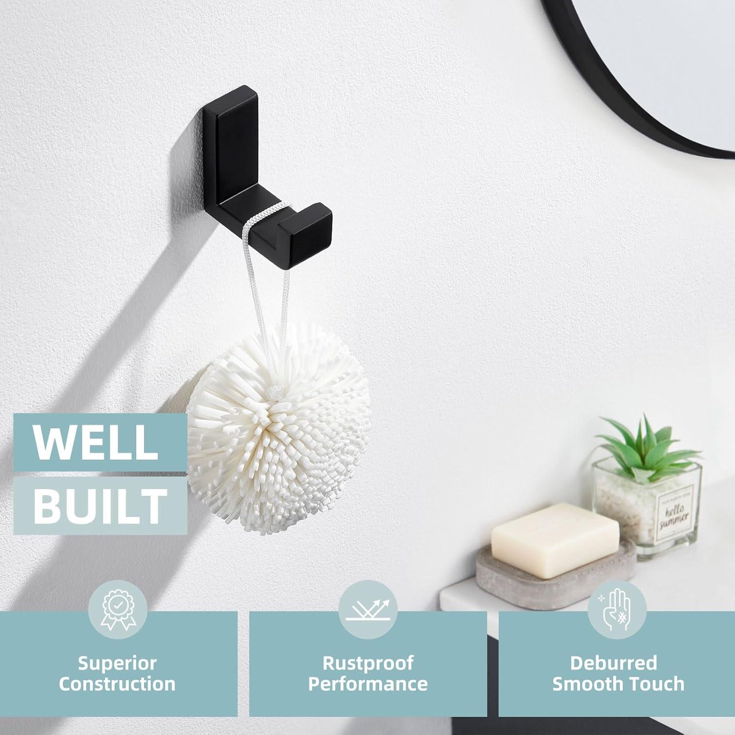 AngleSimple Stainless Steel Bathroom Wall Mounting Robe Hook KA083