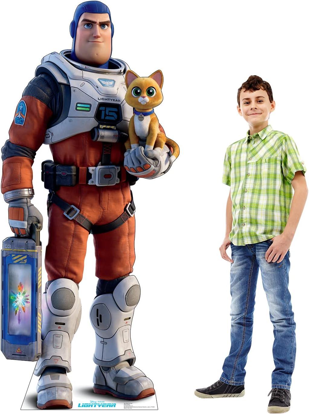 72 x 31 in. Buzz & Sox Cardboard Cutout - Disney & Pixars Lightyear