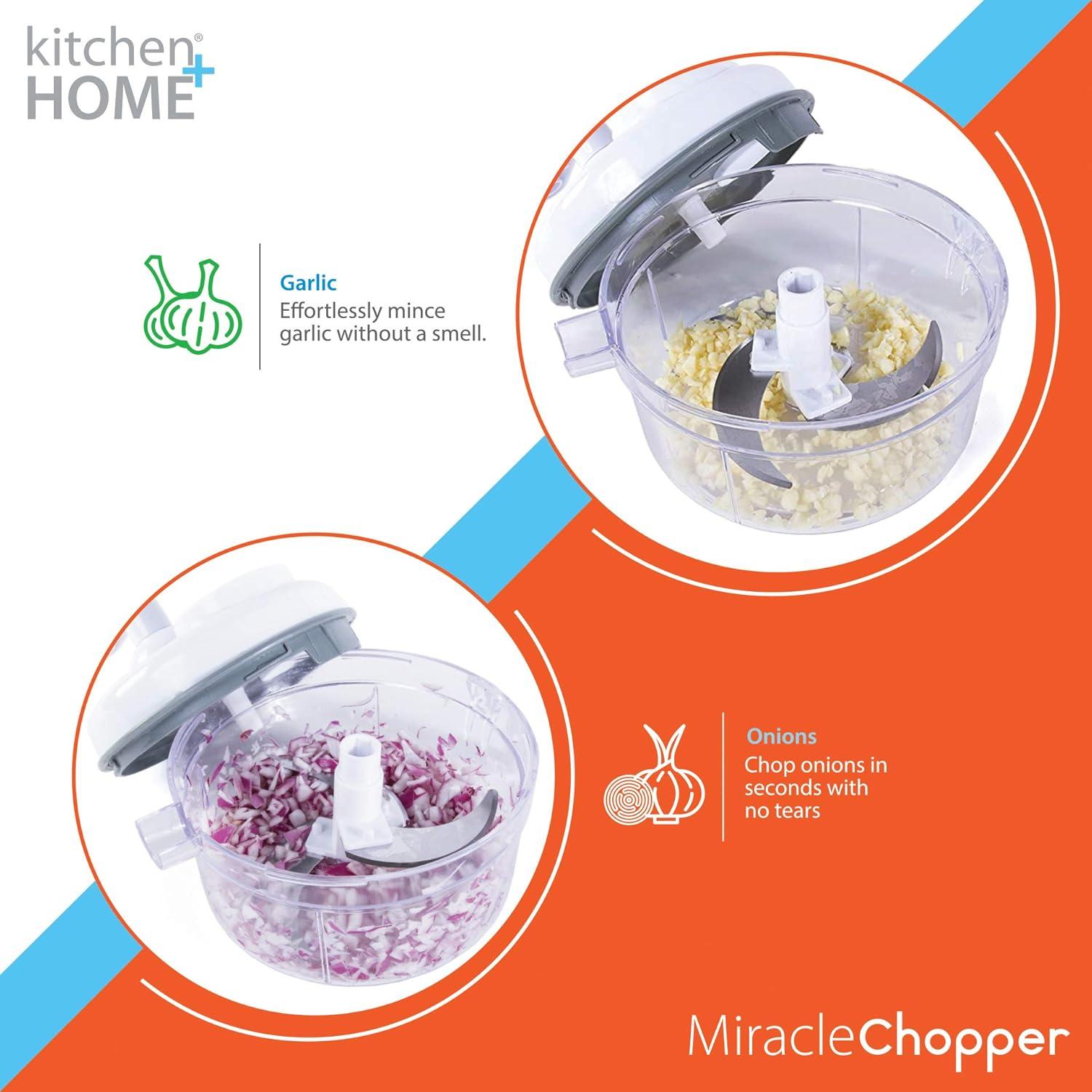 Miracle Chopper - 5 in 1 Manual Food Processor, Salsa Maker, Blender, Slicer, Shredder and Julienne