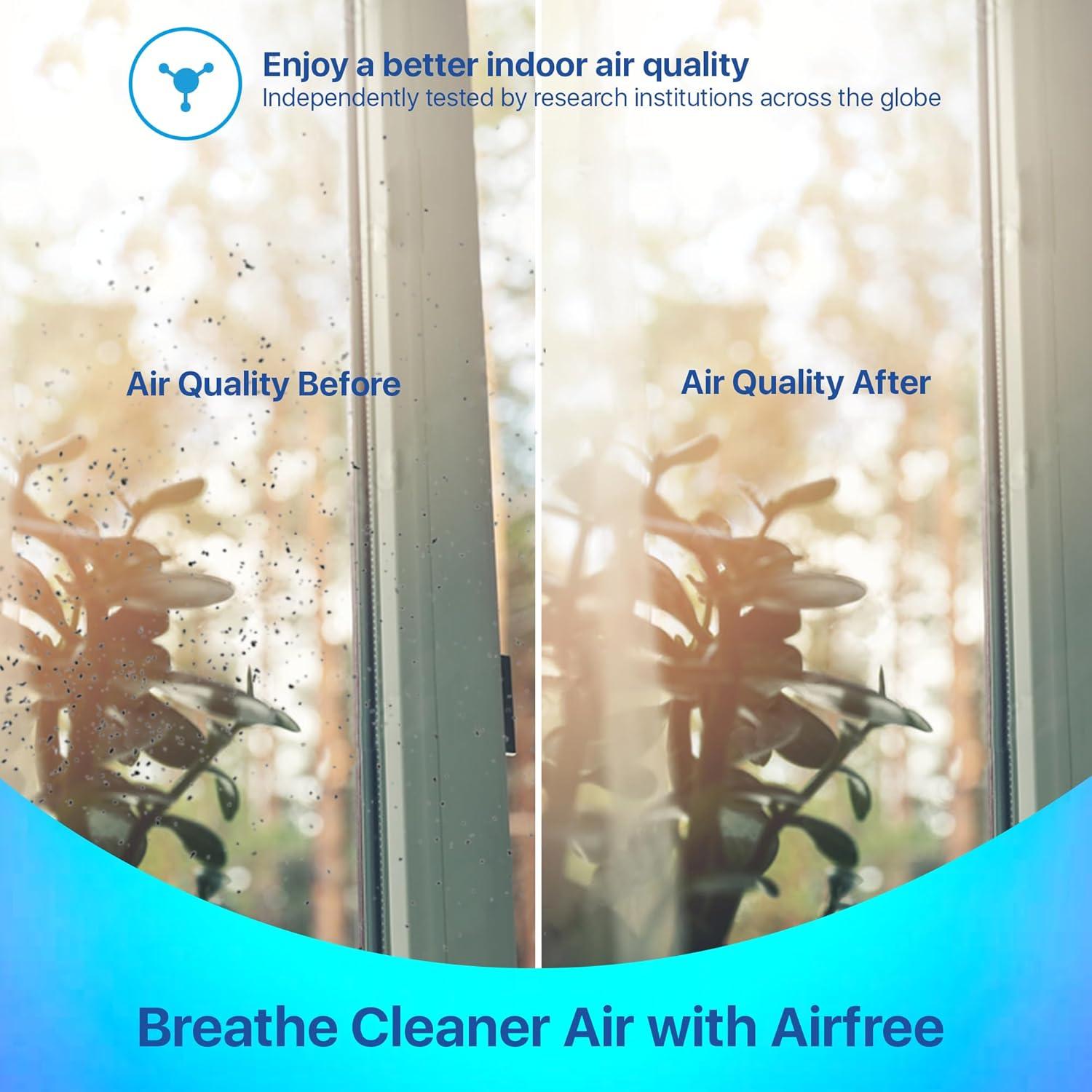 Airfree P3000 Plus  Filterless Silent Air Purifier | No Filter, Fan, or Humidifier | Covers 650 sq. ft.