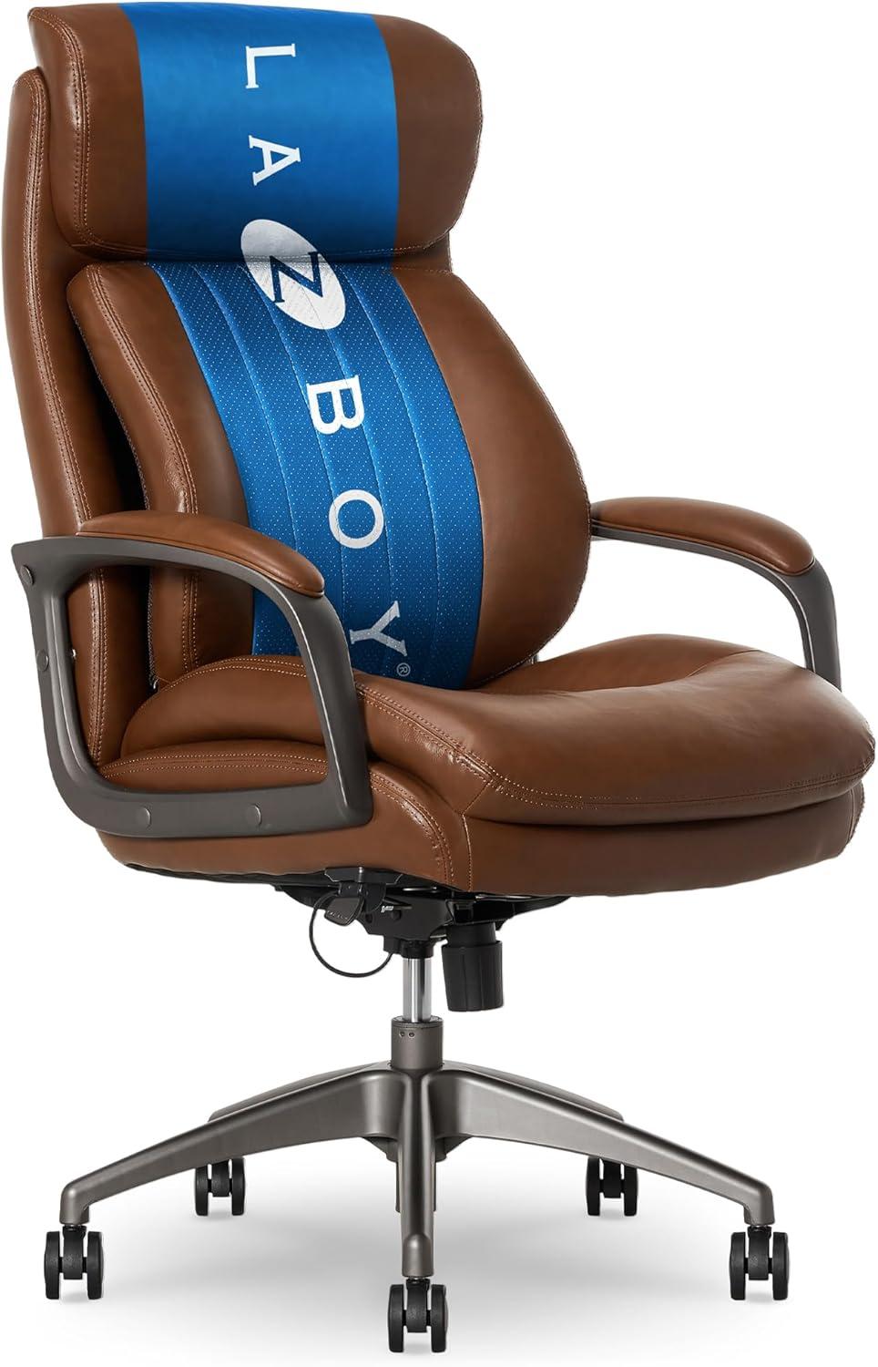 La-Z-Boy La-Z-Boy® Nova Executive Office Chair, Patented AIR Ergonomic Support Technology®, High-Back Premium Comfort & Support, Vegan PU Leather