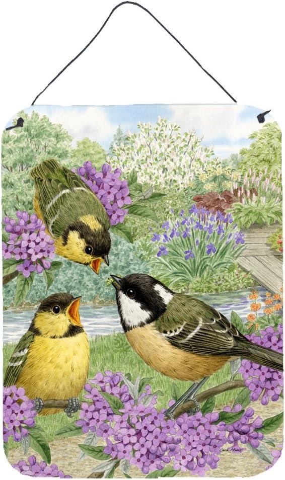 Caroline's Treasures Coal Birds by Sarah Adams Painting Print Plaque