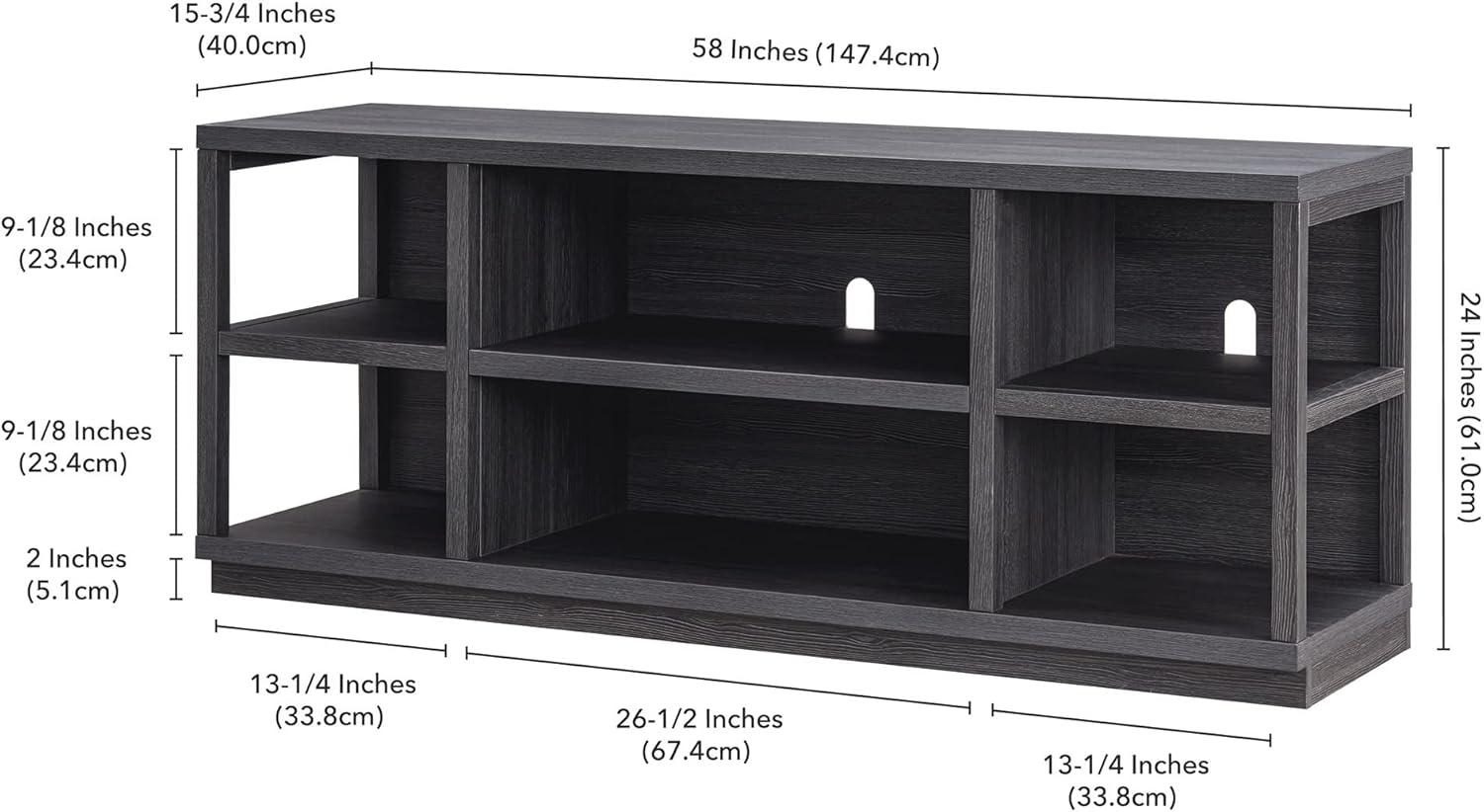 Henn&Hart 58" Gray Oak TV Stand