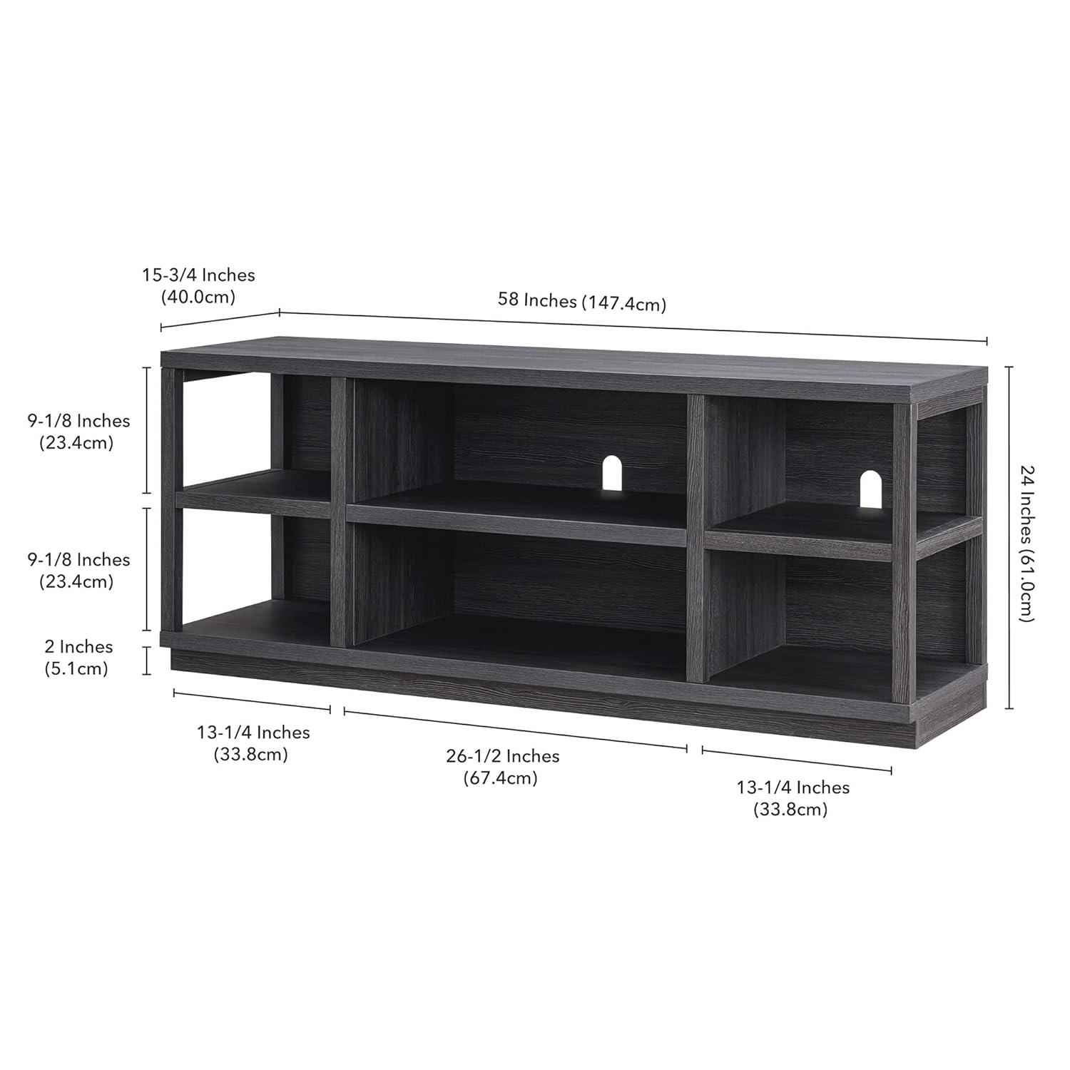 Henn&Hart 58" Gray Oak TV Stand