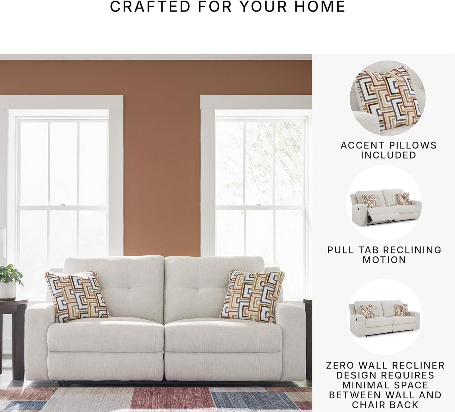 Signature Design by Ashley Danum Beige Reclining Sofa