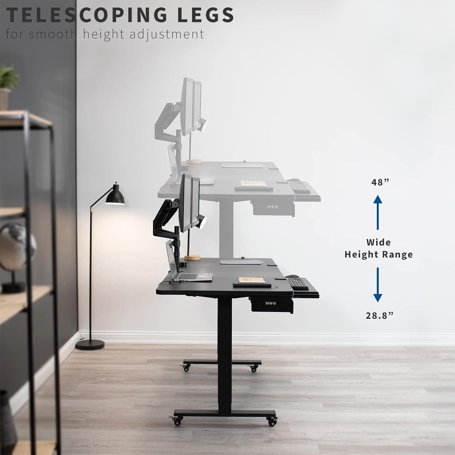 Adjustable Metal Base Standing Desk