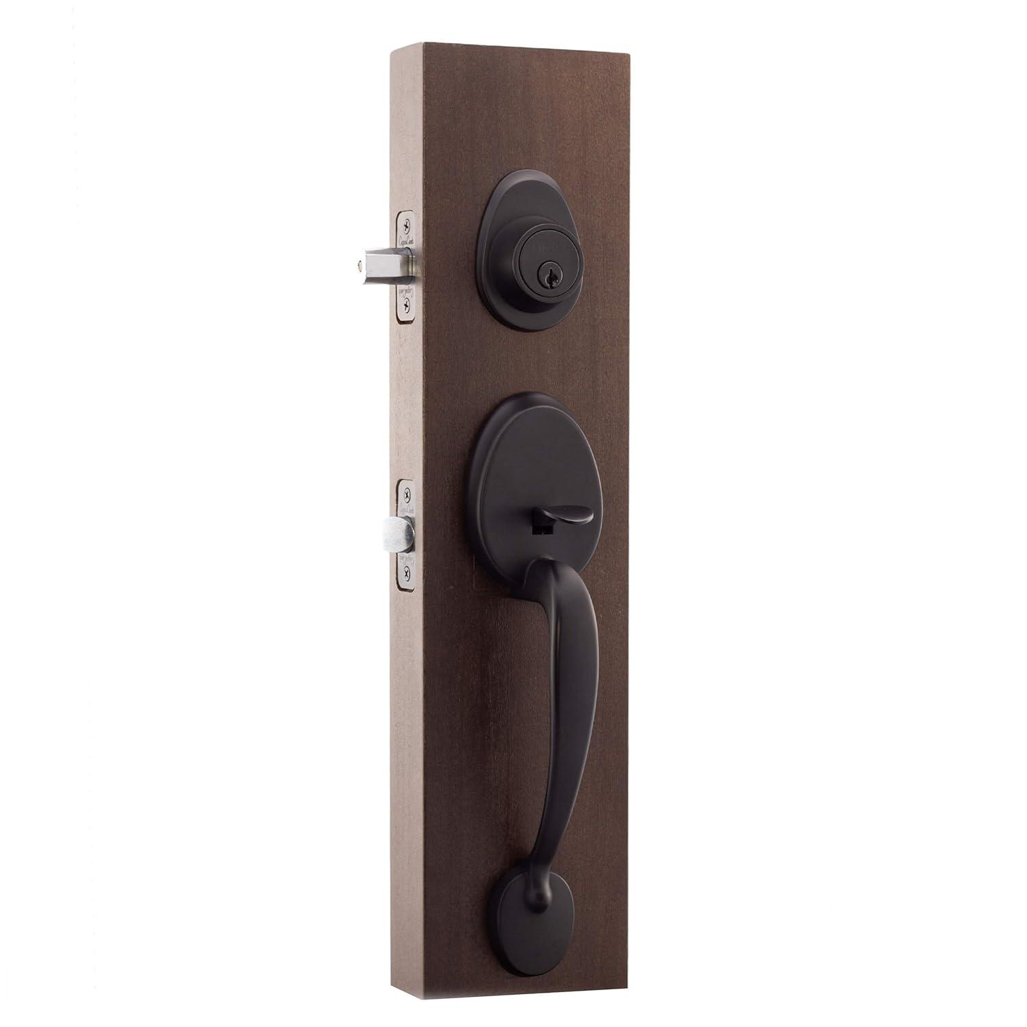 Copper Creek Copper Creek Handleset with Single Cylinder Deadbolt and Copper Creek Door Lever and Colonial Rosette