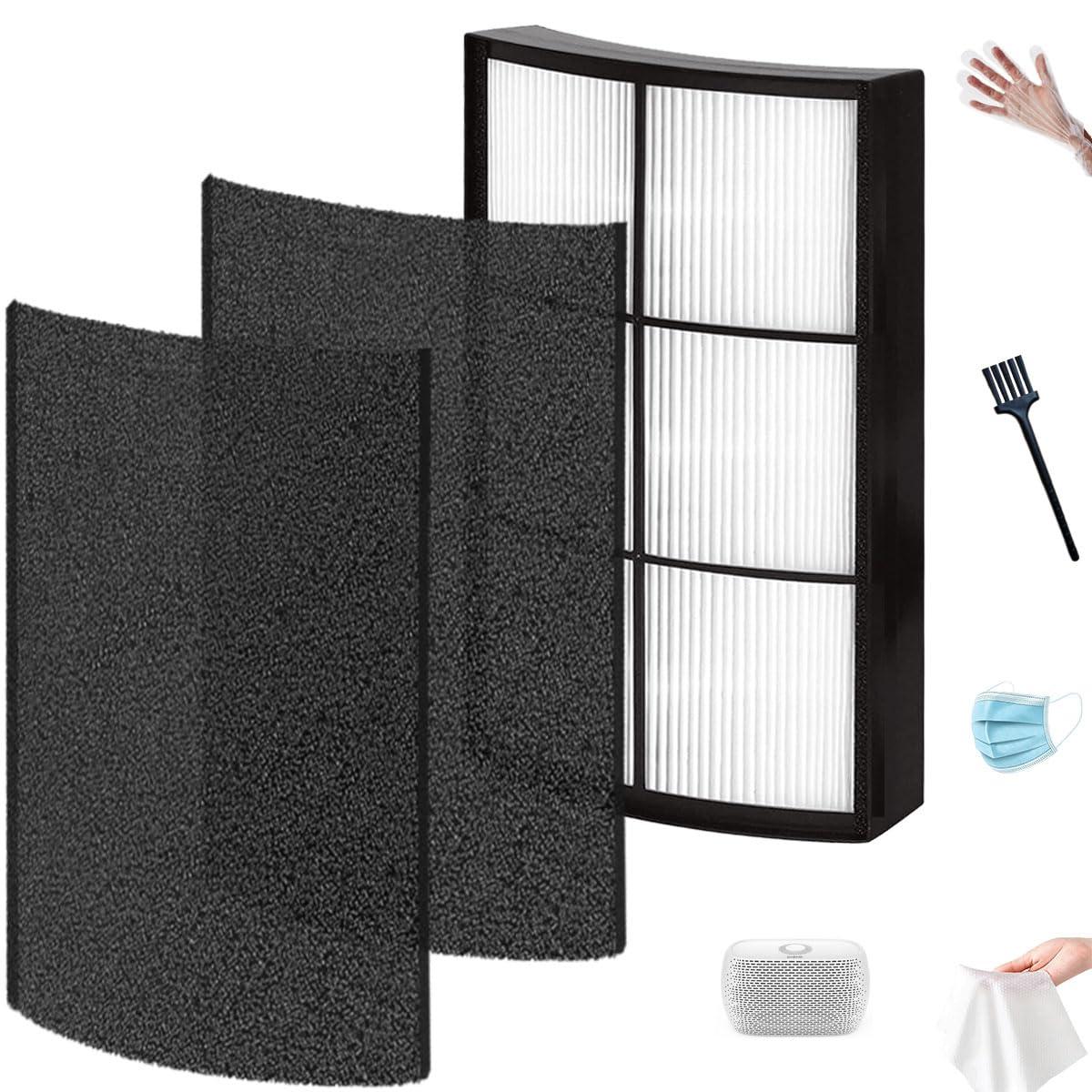 Pure Enrichment Pure Zone 2-in-1 True HEPA Air Filter: Captures Dust, Smoke, Pet Dander, Mold, Odors, Pollen, 5.75" Height
