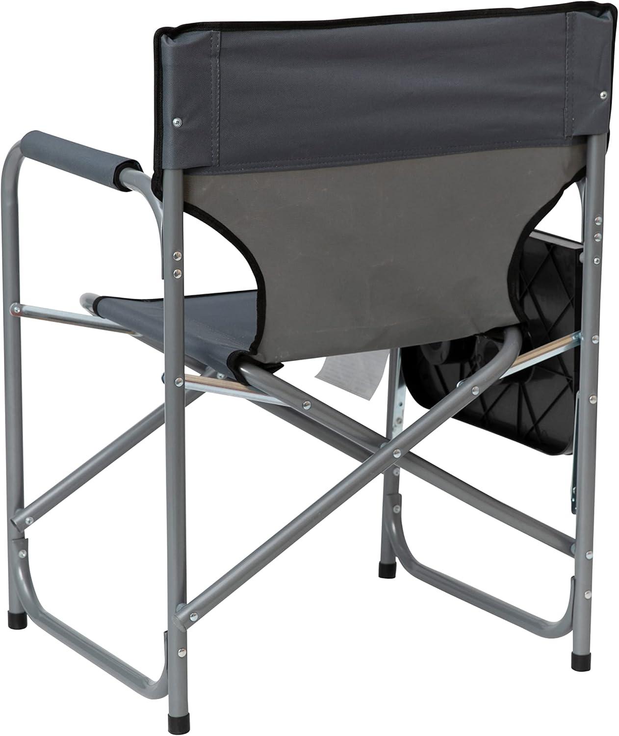 Flash Furniture Steel Camping Chair, Gray