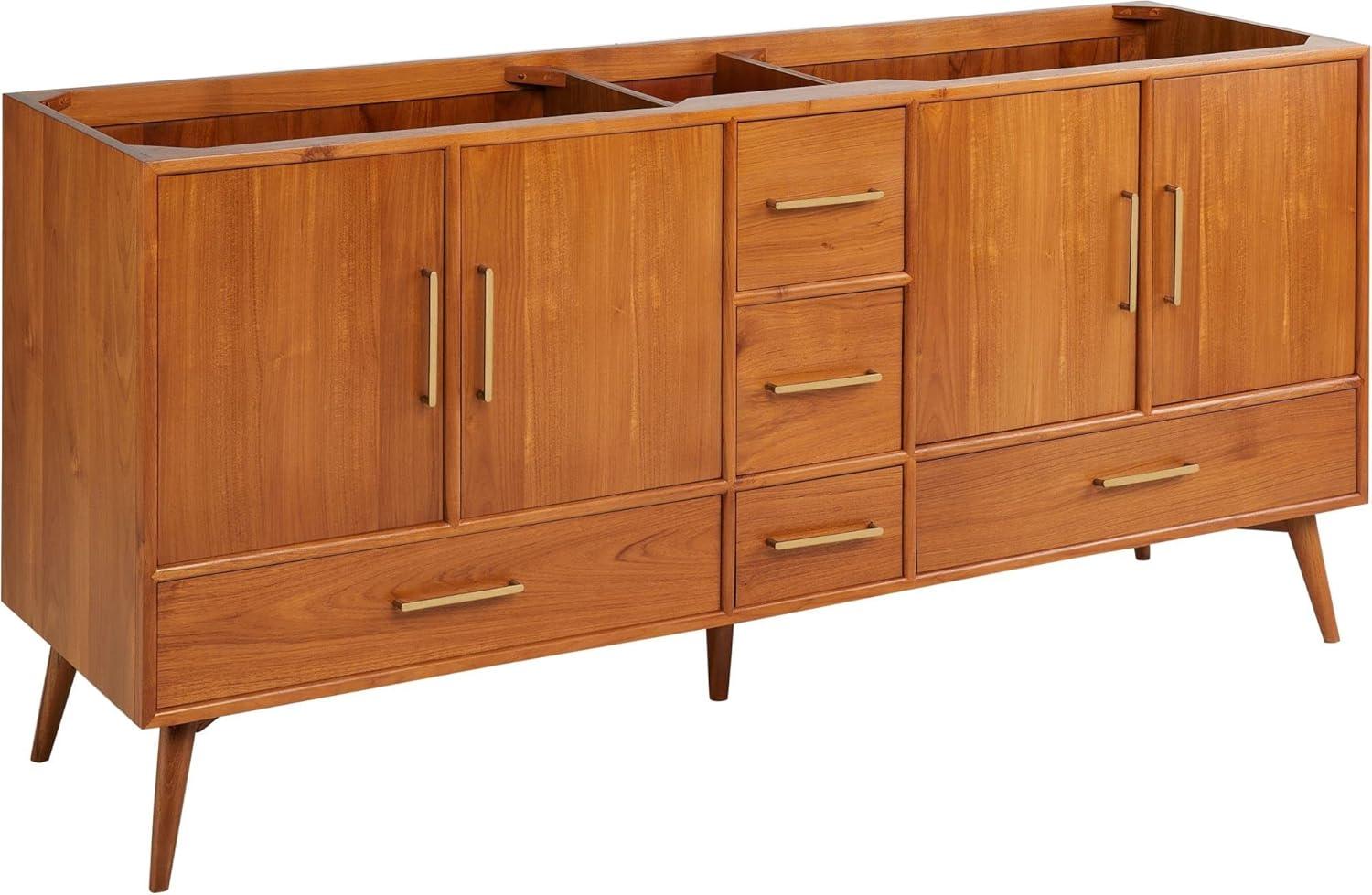 72" Novak Double Bathroom Vanity - Cabinet Only