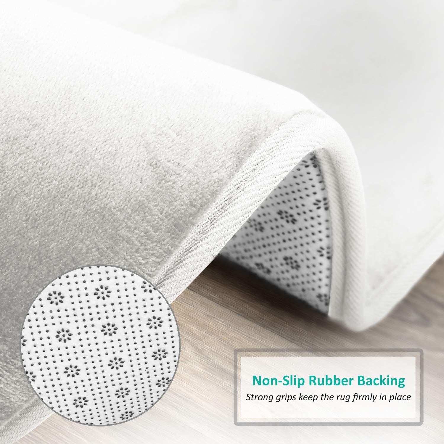 Clara Clark Ultra Soft and Absorbent Memory Foam Bath Rug Set with Non-Slip Backing