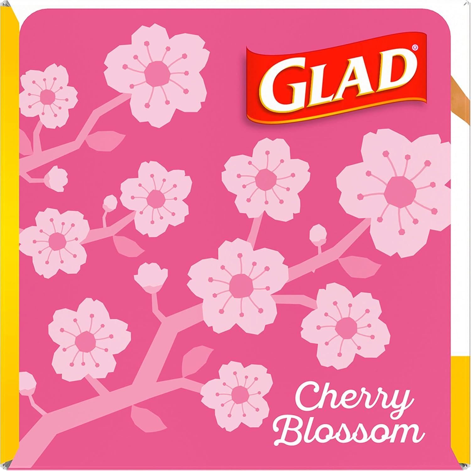 Glad Small Drawstring Trash Bags - Cherry Blossom - 34ct/4gal