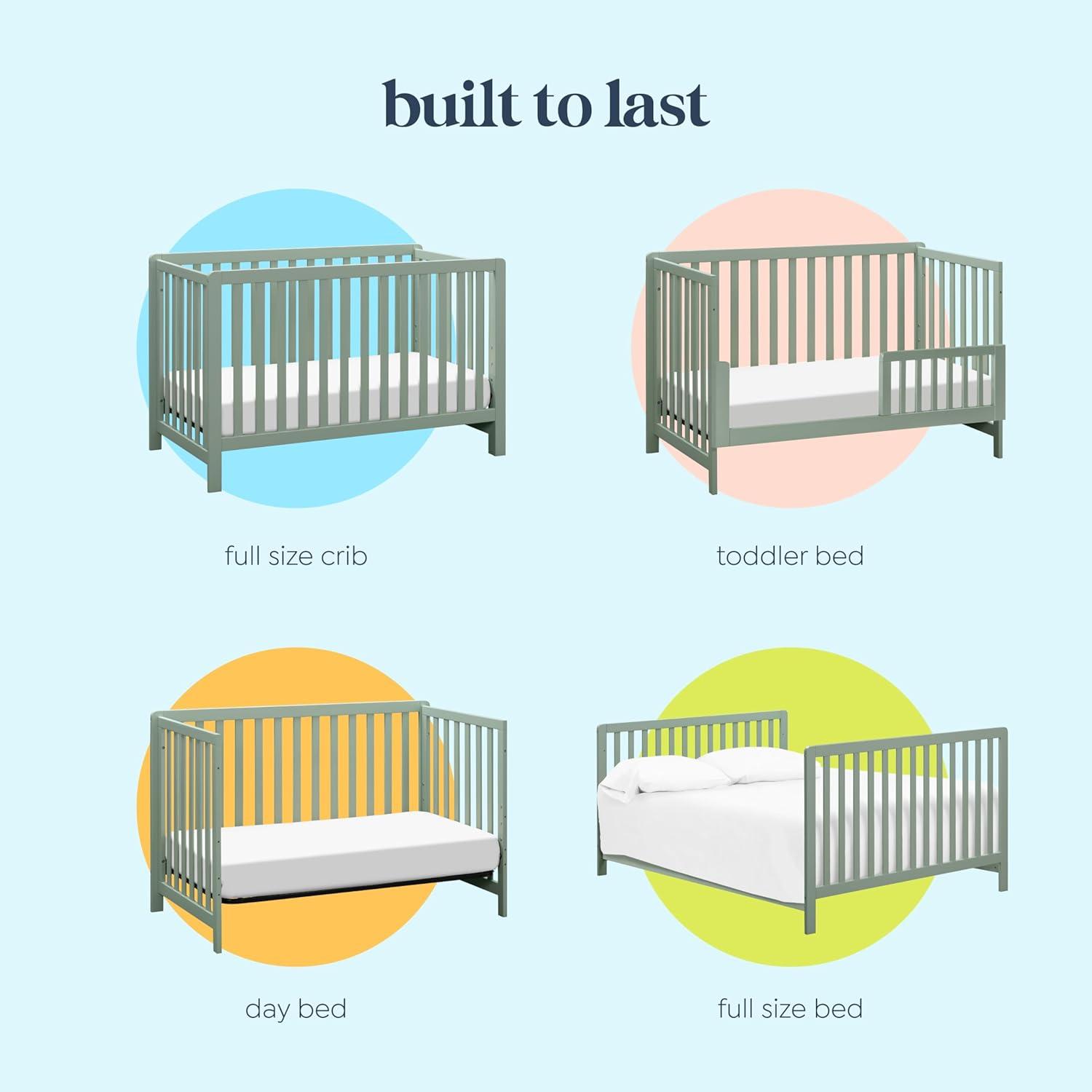 Carter's by DaVinci Colby 4-in-1 Low-profile Convertible Crib