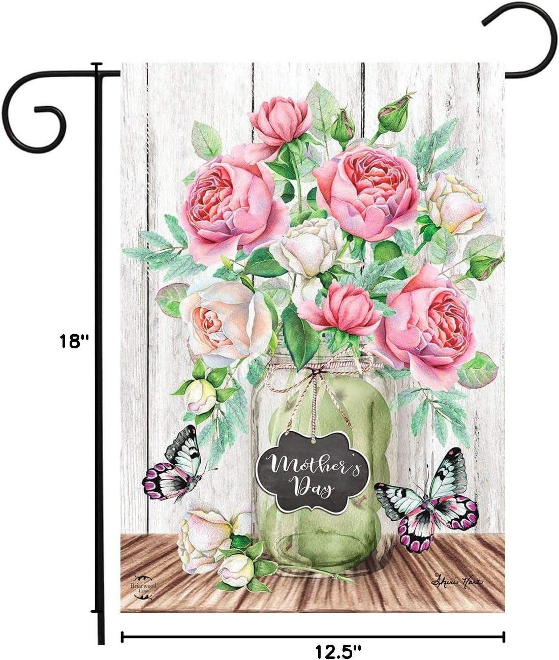 Briarwood Lane Mother's & Father's Day Garden Flag 12x18 For Outdoor Mother's Day Roses For Mother's & Father's Day Garden Flag Flags For Outside
