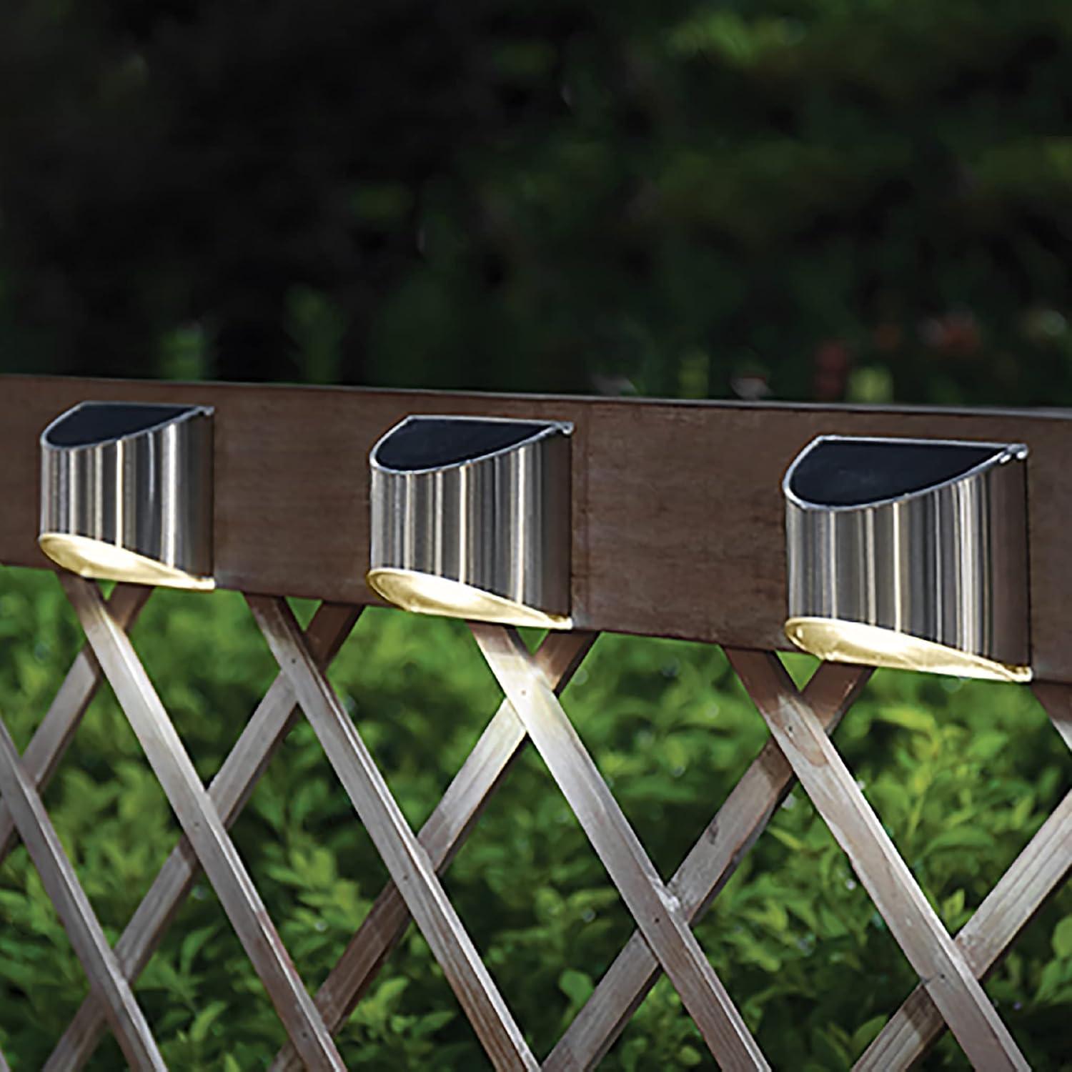 Classy Caps Stainless Steel Solar Powered Integrated LED Metal Deck Light & Reviews | Wayfair