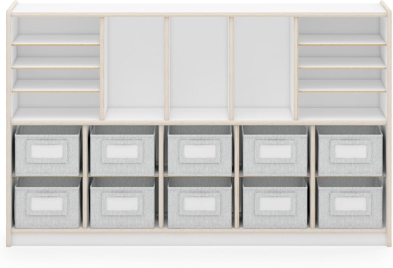 Guidecraft EdQ Essentials Shelves & 10 Bin Storage Unit