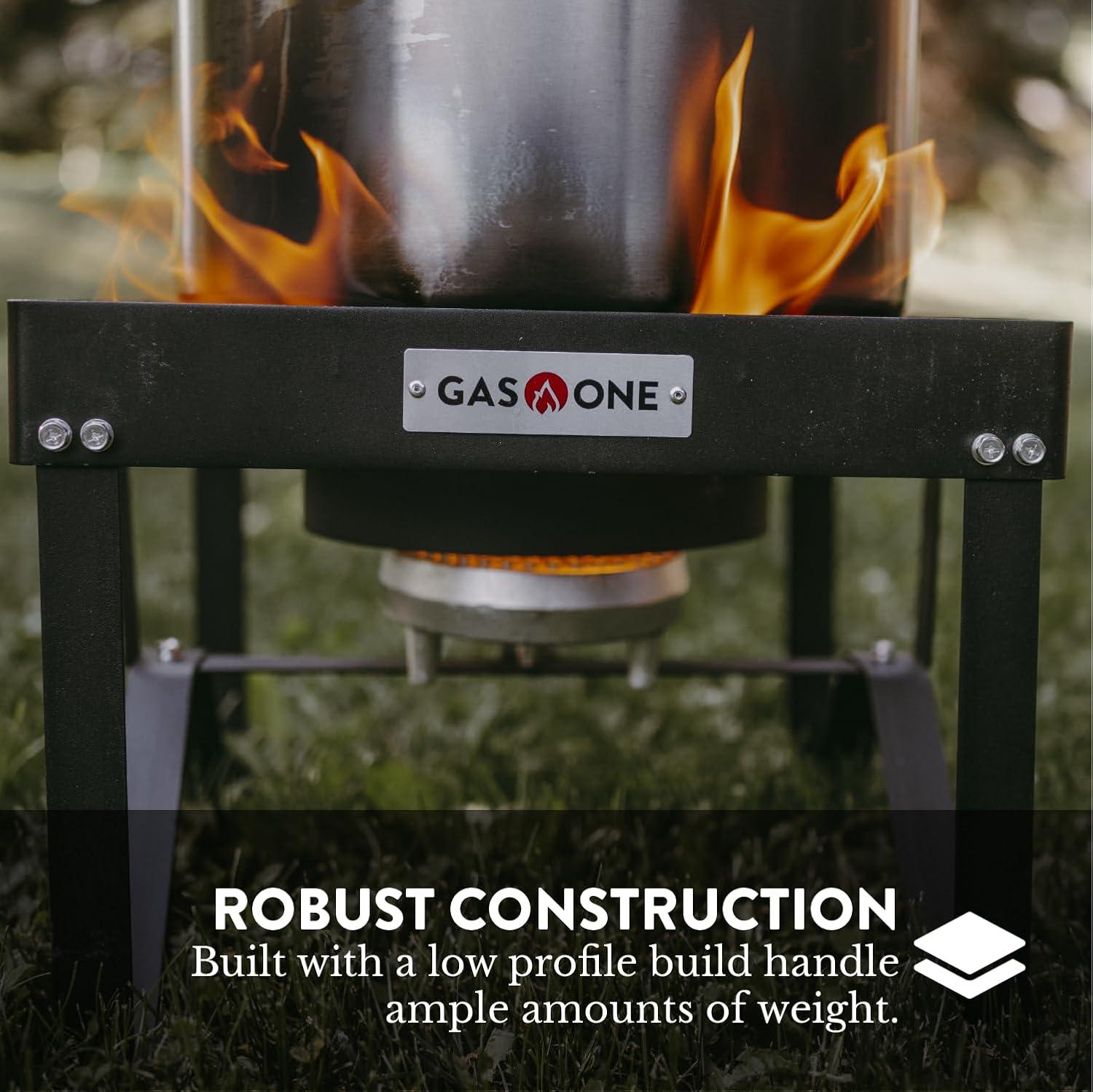 GasOne Propane Gas Outdoor Stove with High Pressure Braided Hose