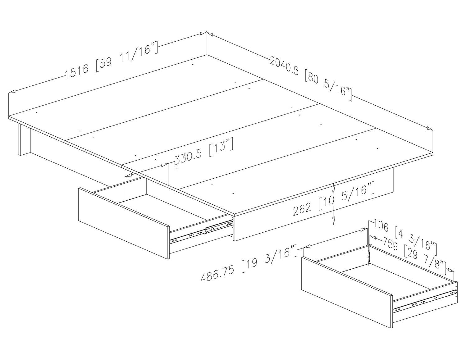 Step One Full/Queen Platform Bed