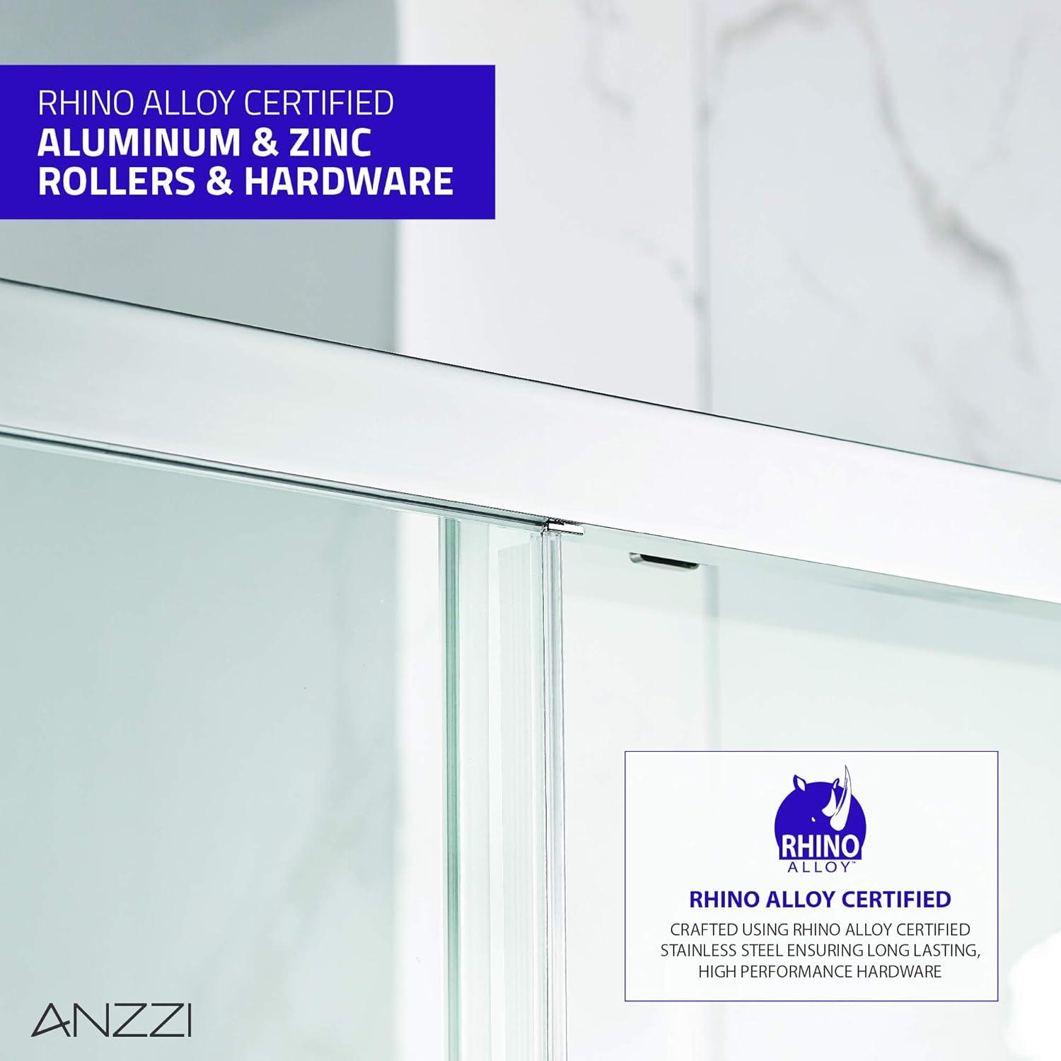 Halberd Series 60" W x 72" H Single Sliding Framed Shower Door