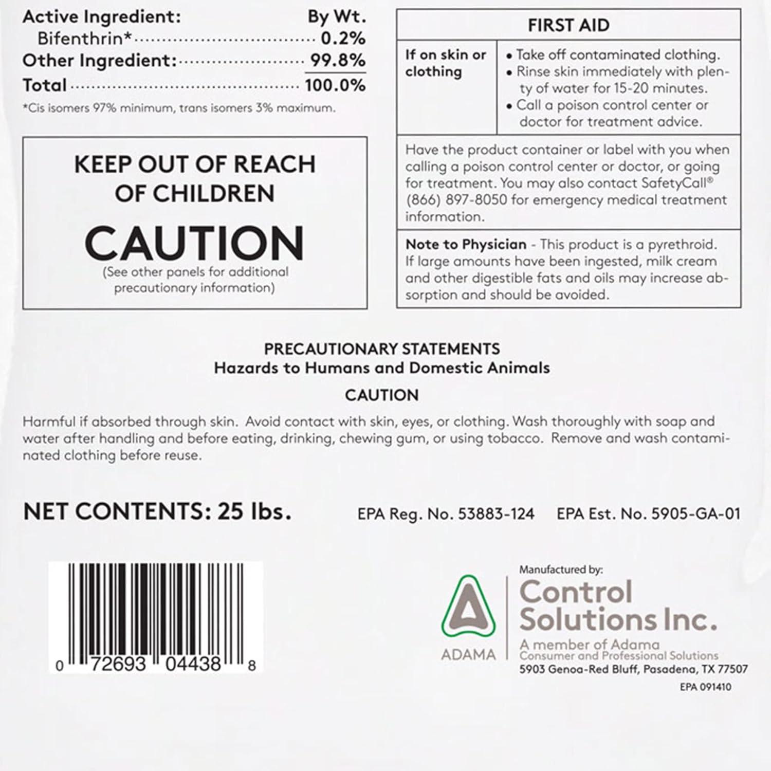 Control Solutions Bifen L/P Granules Pest Insect Control Granules, 25 Lb