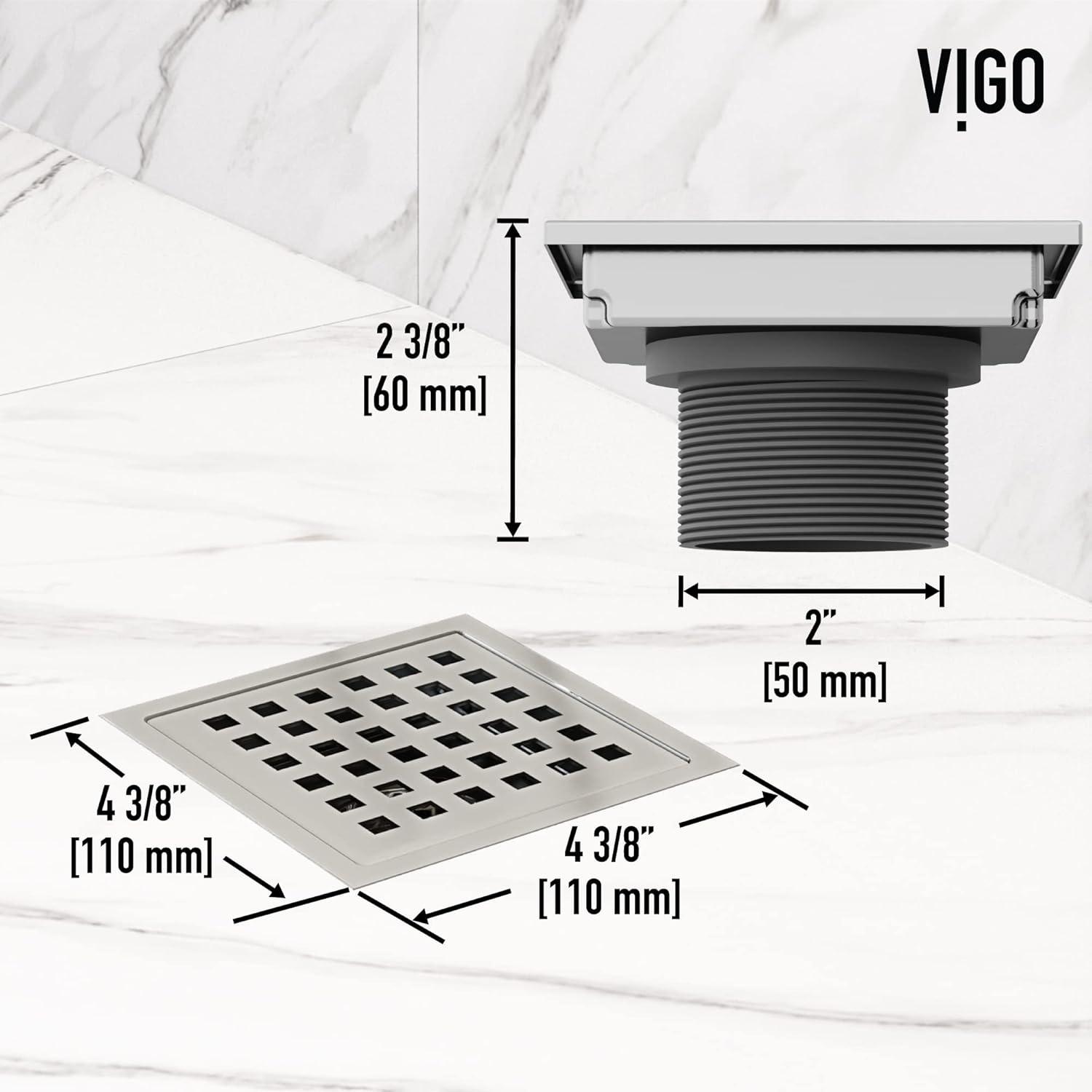 VIGO Elan Square Shower Drain