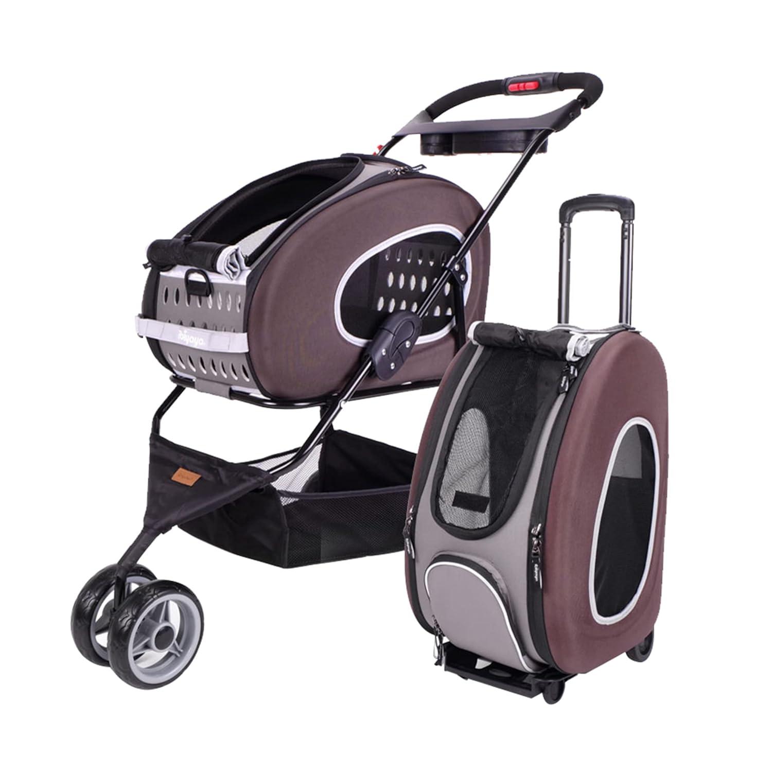 Ibiyaya 5-in-1 EVA Pet Carrier-Stroller