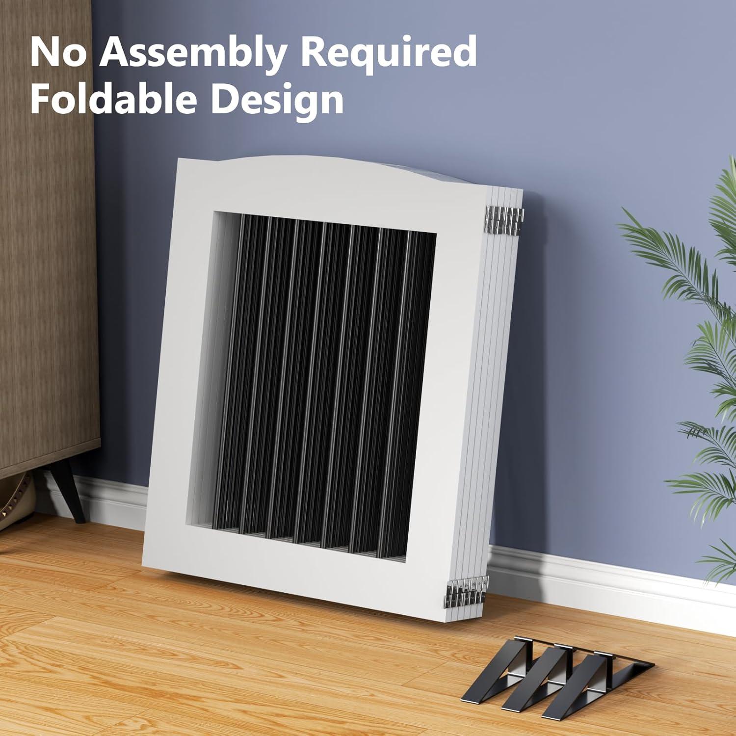 Archie & Oscar™ Freestanding Dog Gates, Foldable Dog Fence Indoor For Stairs, Doorways