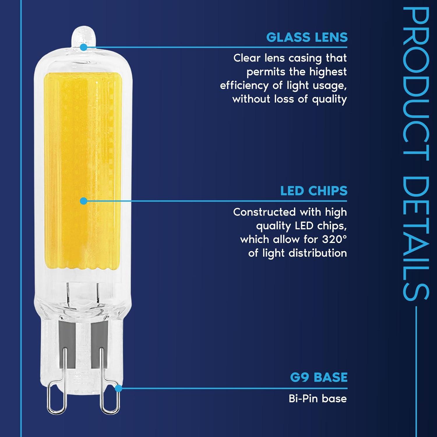 50 Watt Equivalent T4 G9/Bi-pin Dimmable LED Bulb