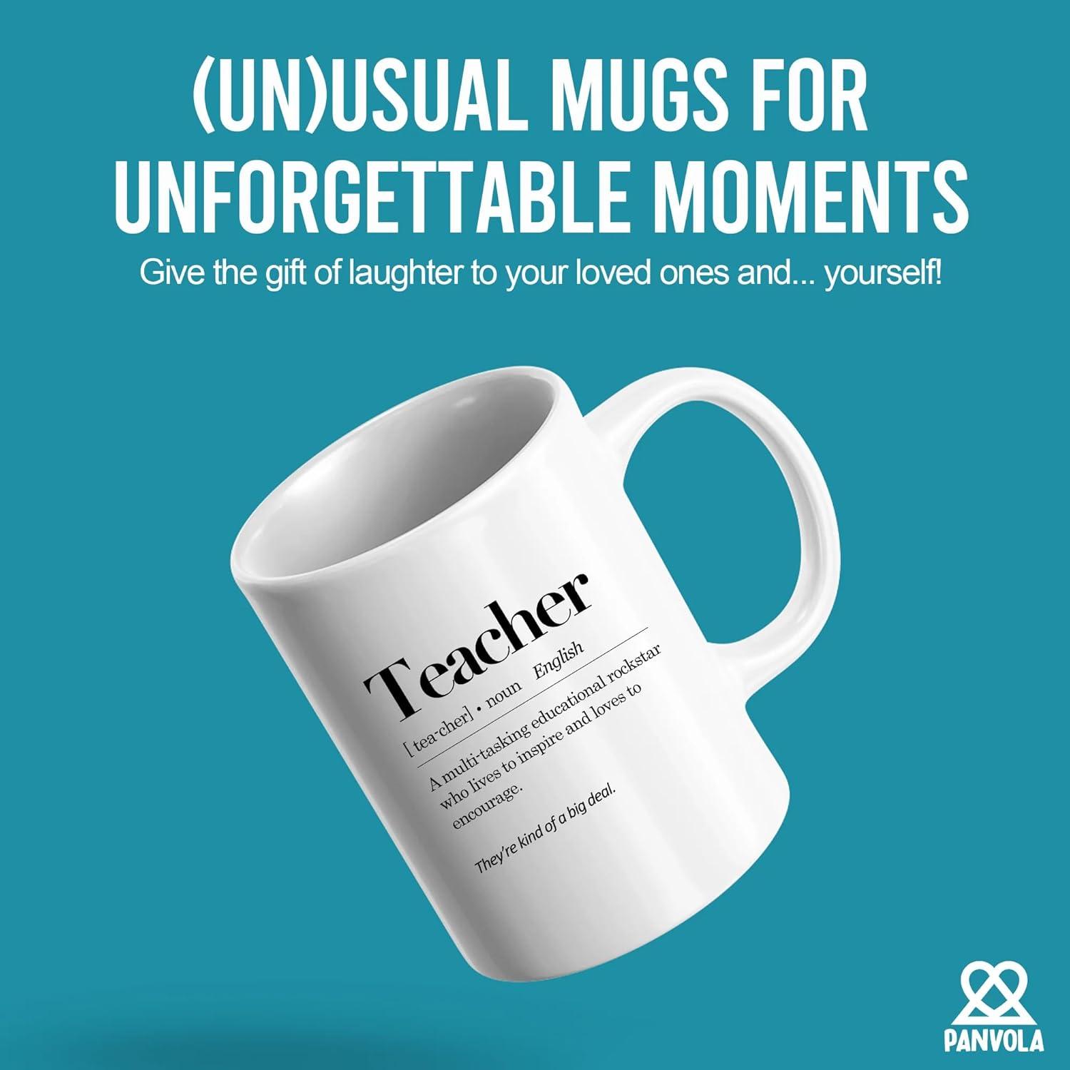 Math Teacher Definition Mug Appreciation Gifts from Students End of the Year Gift to Professor Ceramic Cup 11oz White