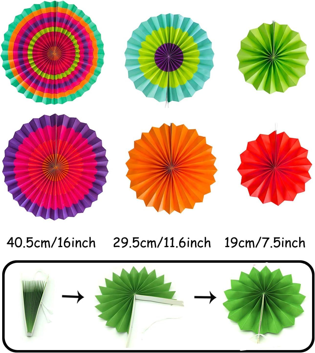 Vibrant Multicolor Paper Party Decoration Set for Birthdays