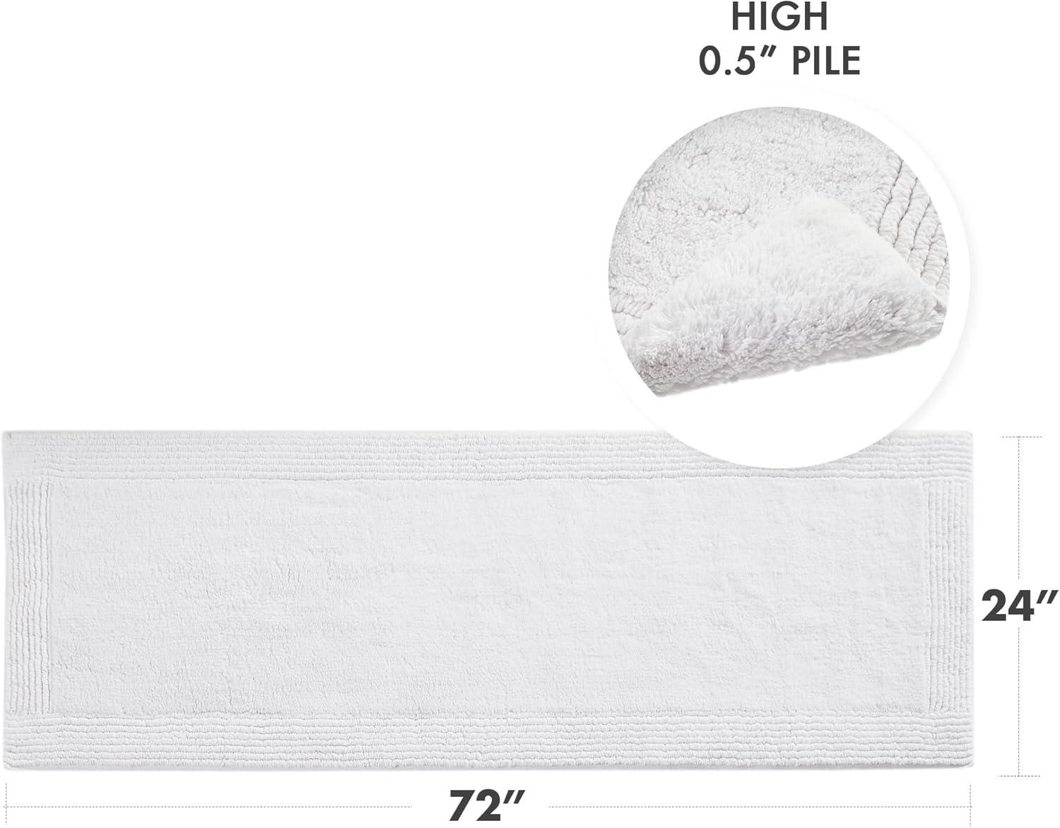 Splendor 100% Cotton Tufted 3000 GSM Reversible Bath Rug