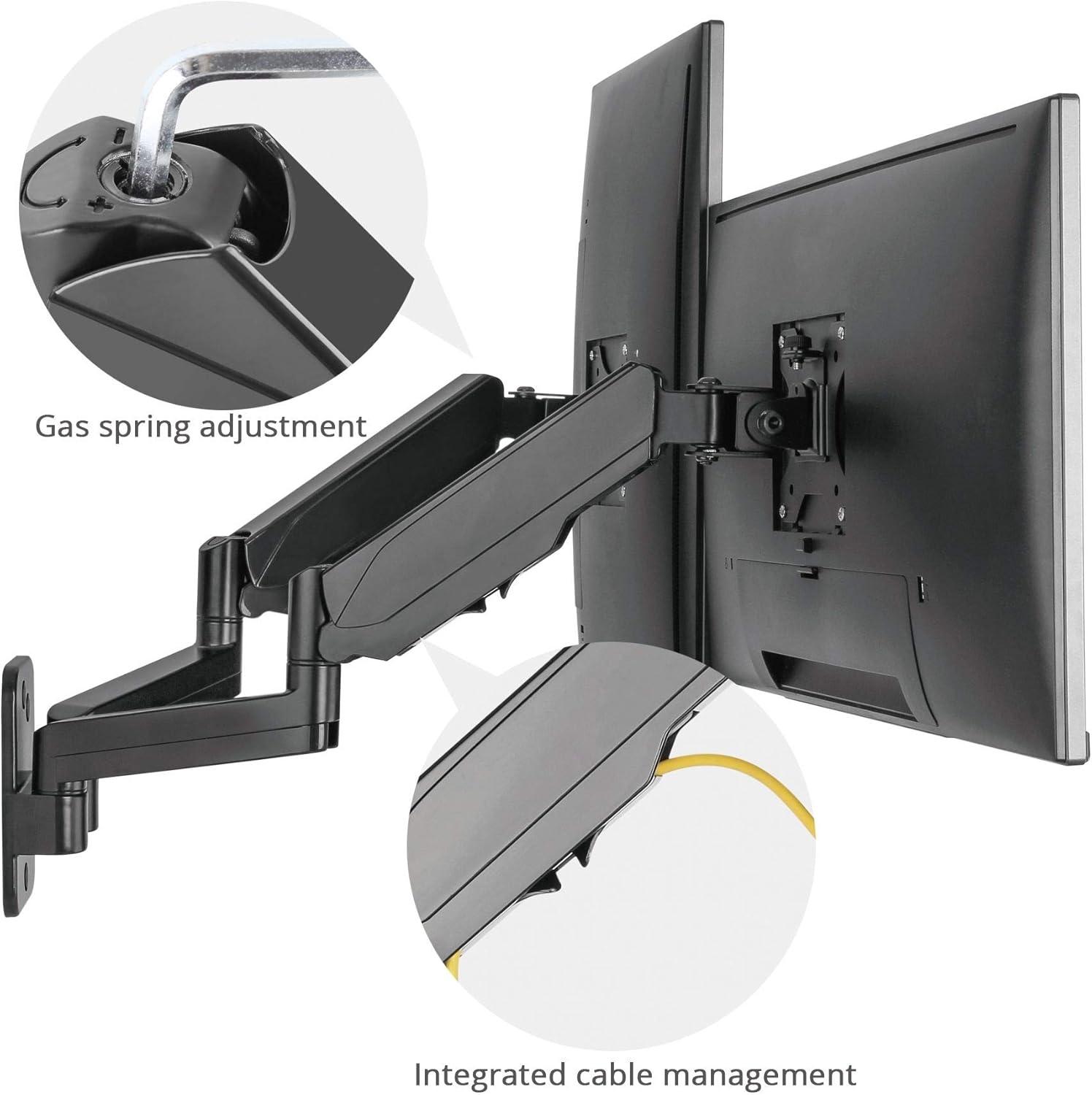 SIIG CE-MT2M12-S1 Mounting Arm for 32" Monitor - Black